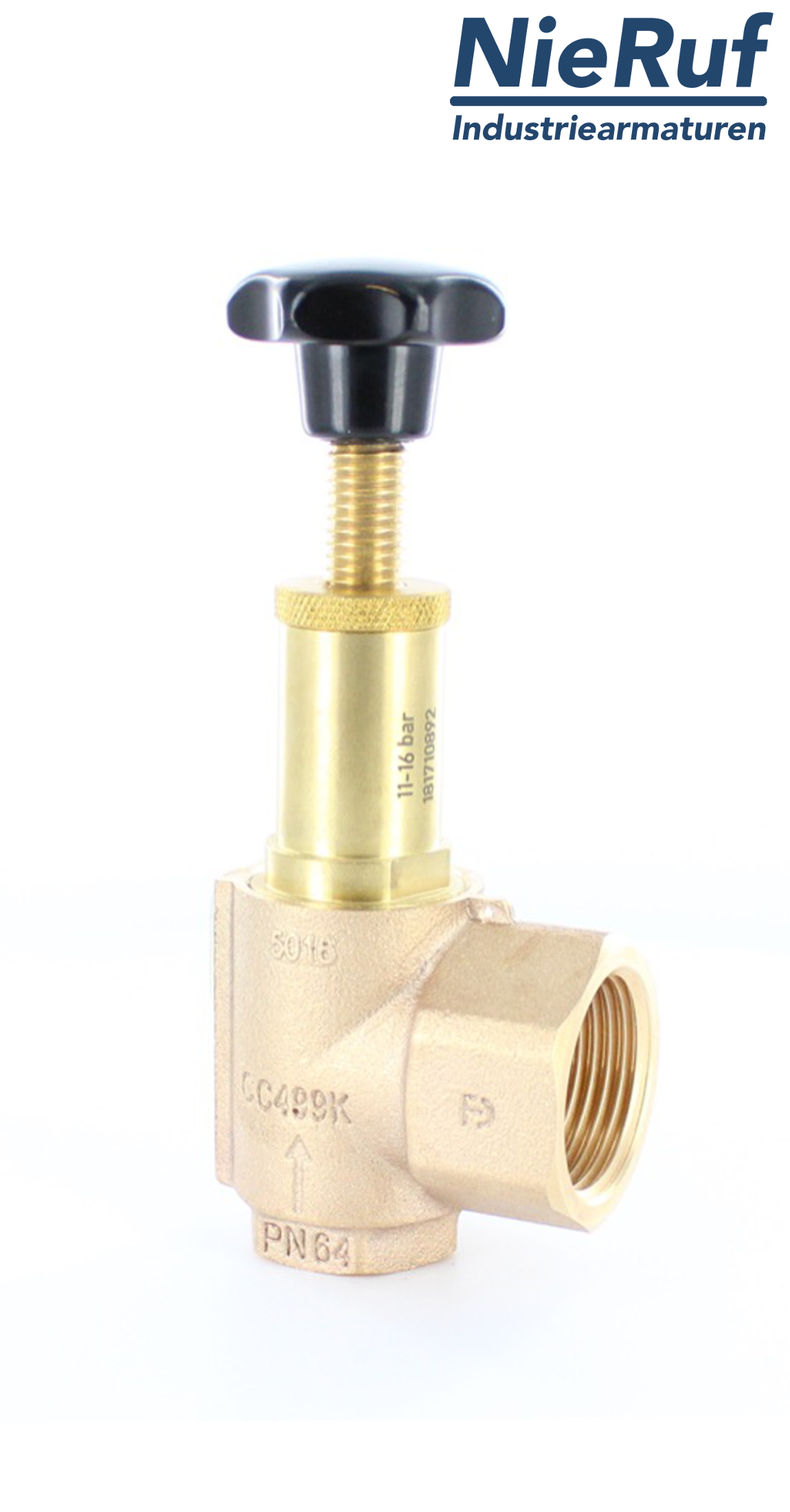 déverseur/soupape de décharge en équerre 3/4" pouce mâle UV14 bronze Rg5 C 1,0 - 1,6 bar