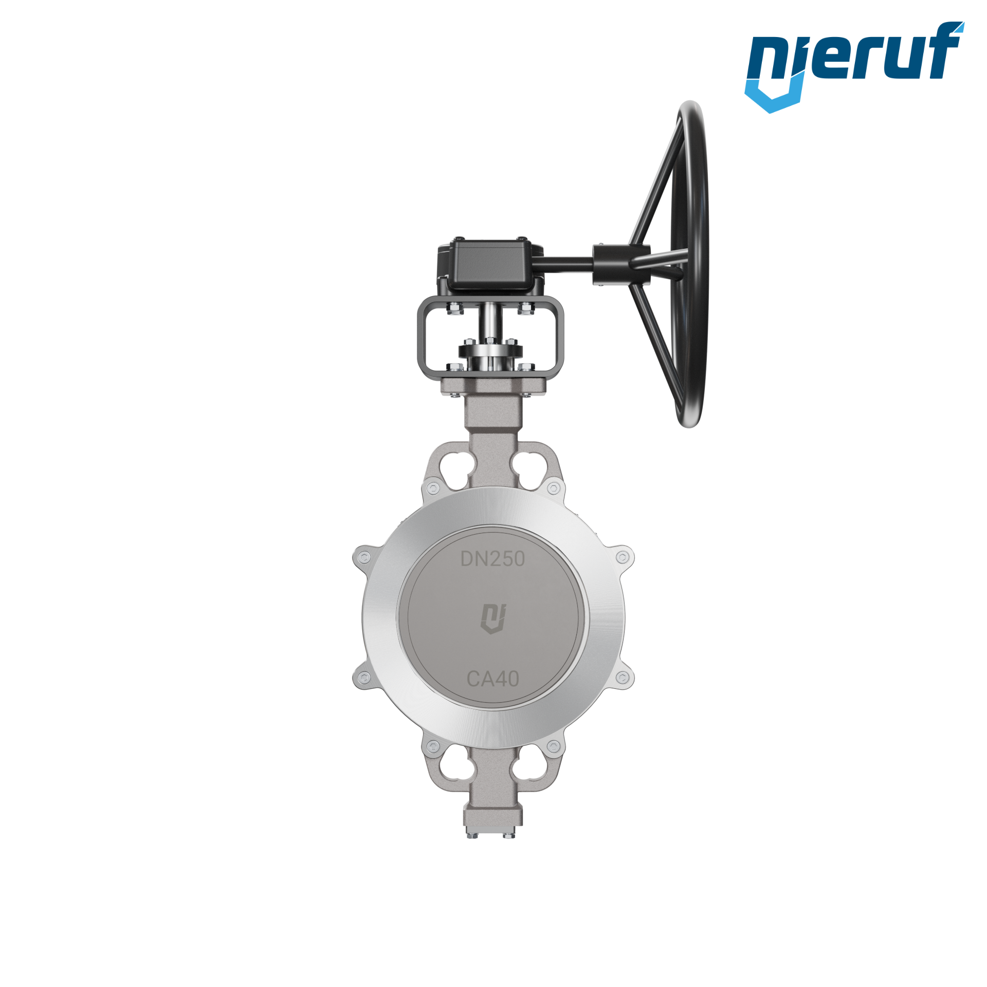 vanne papillon triple excentration inox AK13 DN 250 PN10-40 ANSI150-300 engrenage