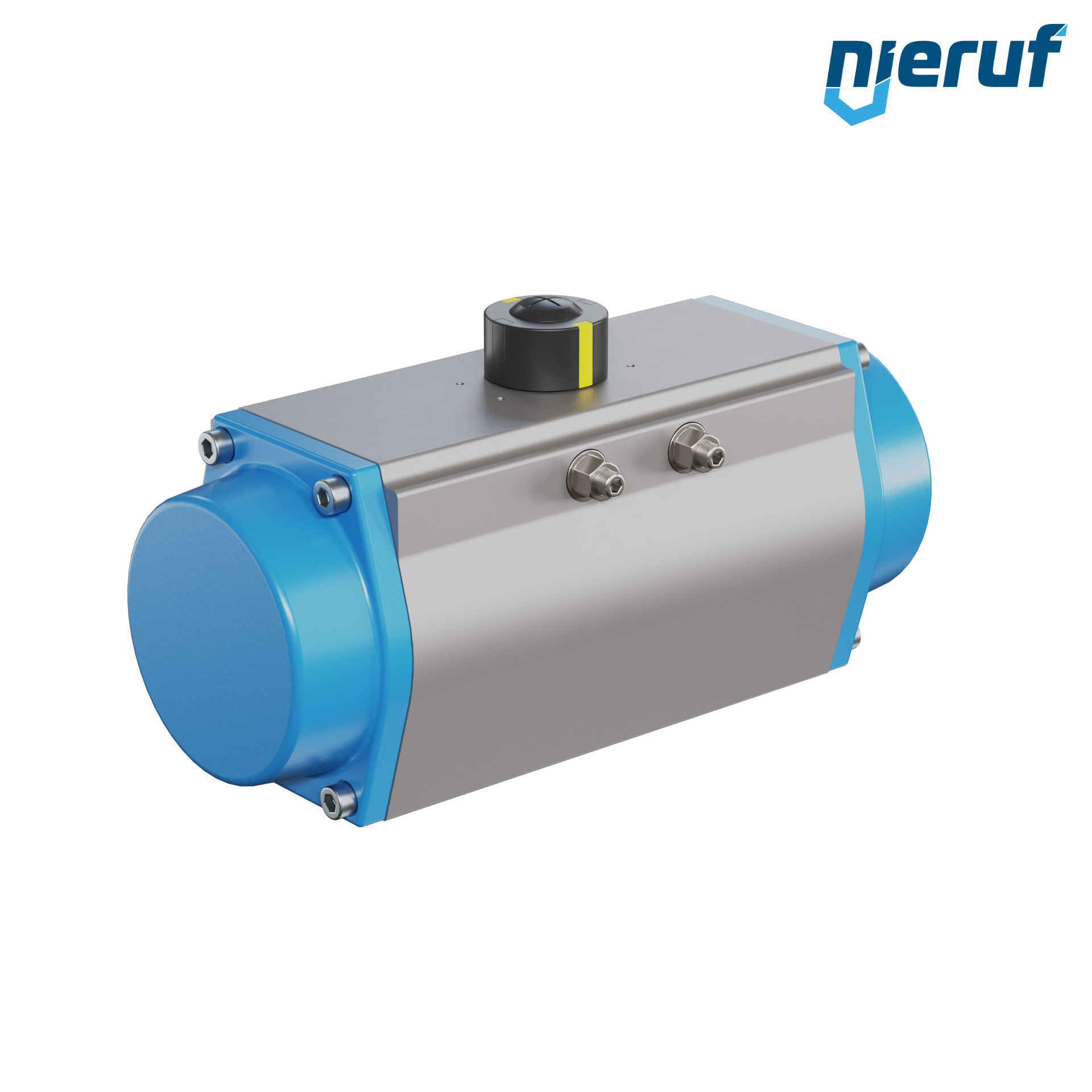 actionneur pneumatique AN02 simple effet, fermeture par ressort GS-140 90° avec 12 ressorts