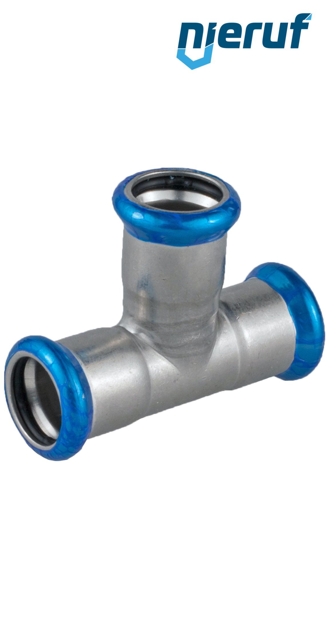 raccord en T à sertir F x F DN80 - 88,9 mm acier inoxydable