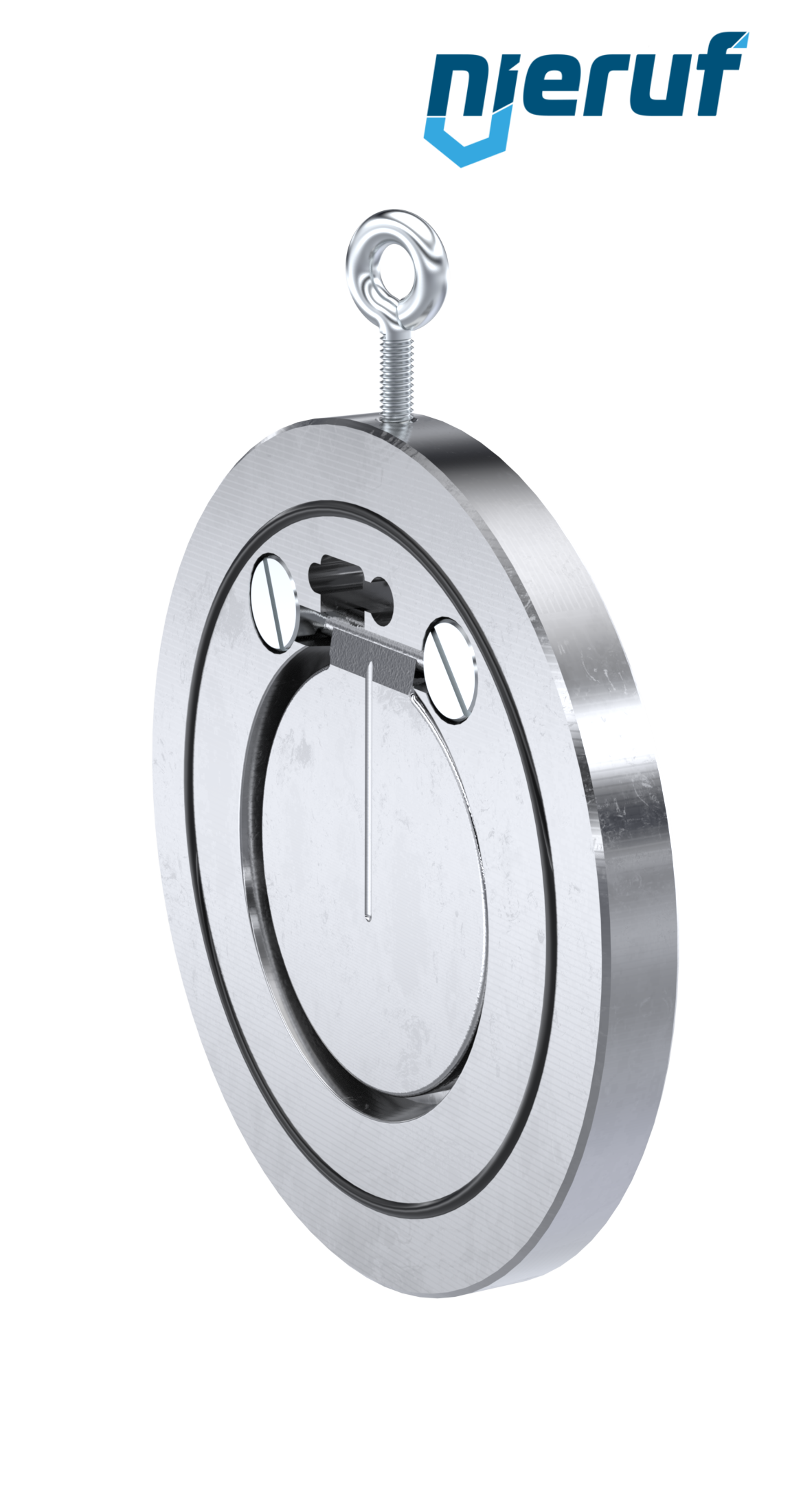 clapet anti-retour entre brides type wafer DN80 ZR02 acier inoxydable 1.4408 NBR