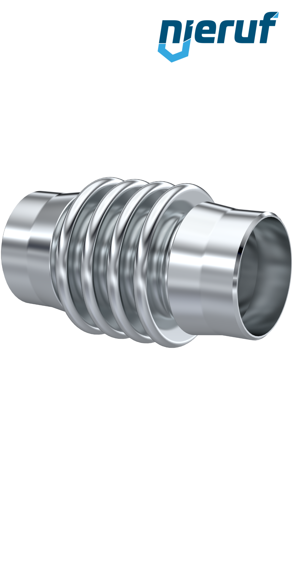 Compensateur axial DN50 - 60,3mm modèle KP05 Embouts à souder en acier et soufflet en inox