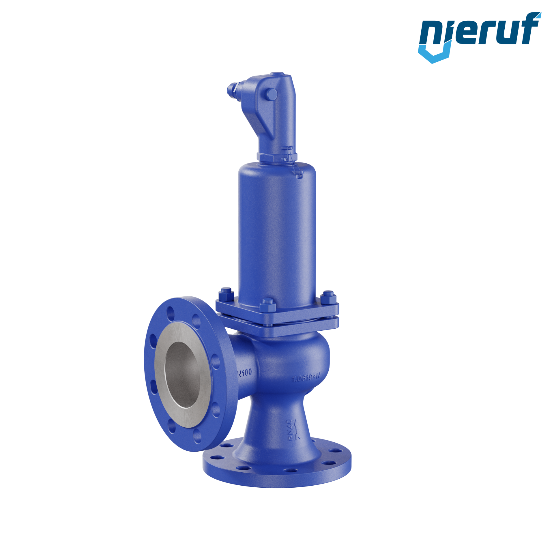 soupape de sûreté à brides DN100/DN100 SF02, acier moulé 1.0619+N EPDM, avec levier