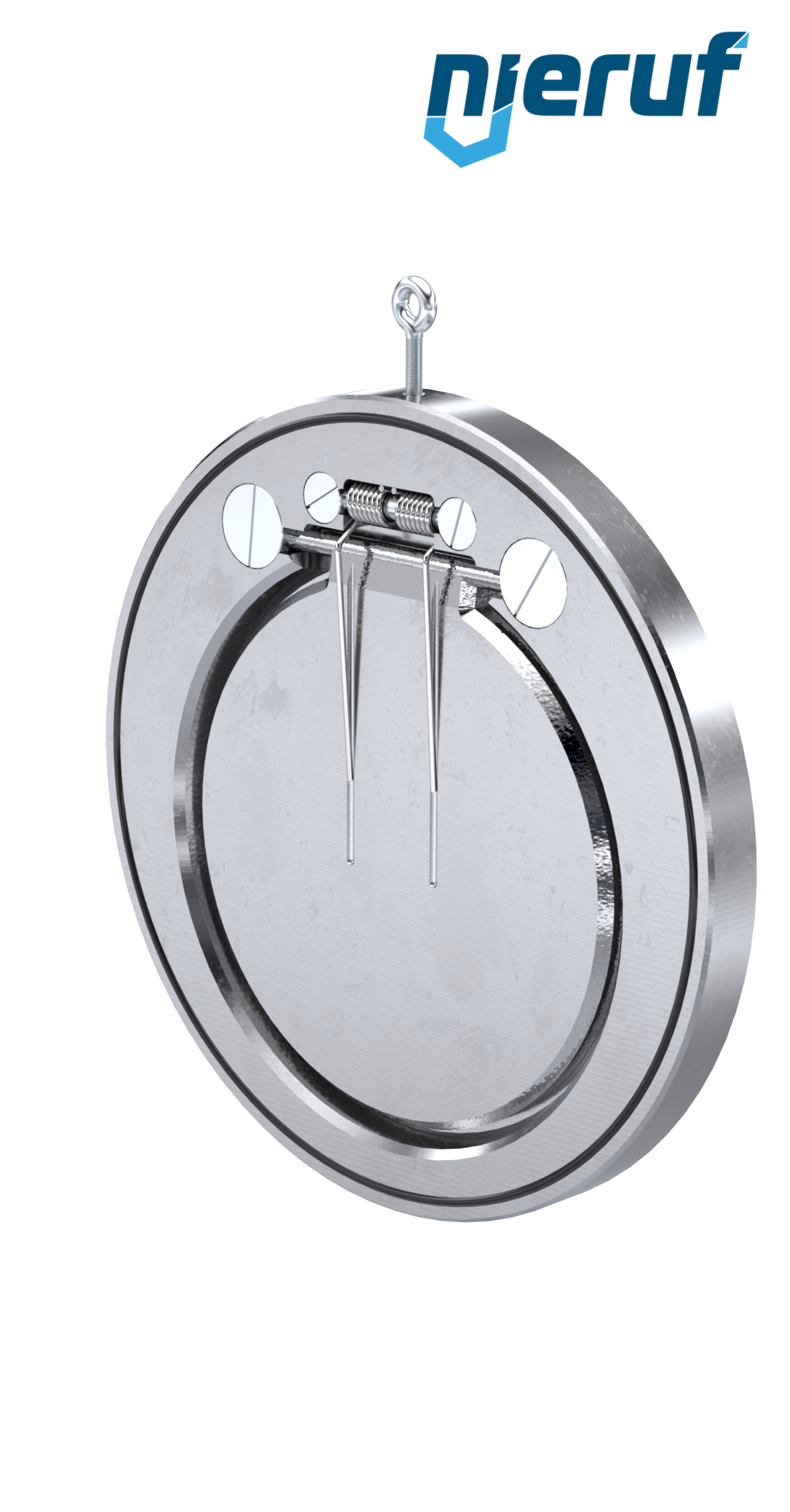 clapet anti-retour entre brides type wafer avec ressort DN300 ZR04 acier inoxydable 1.4408 FKM (Viton)