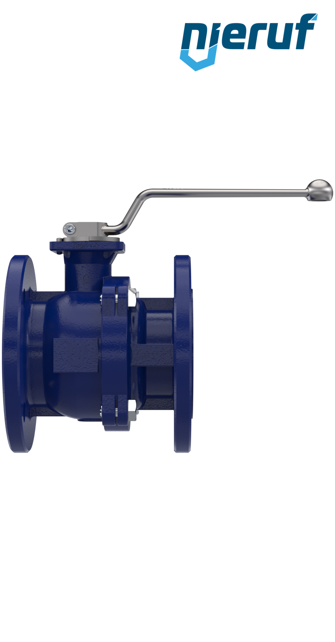 robinet à boisseau sphérique à brides pour vapeur d'eau FK12 DN40 PN40 acier moulé 1.0619
