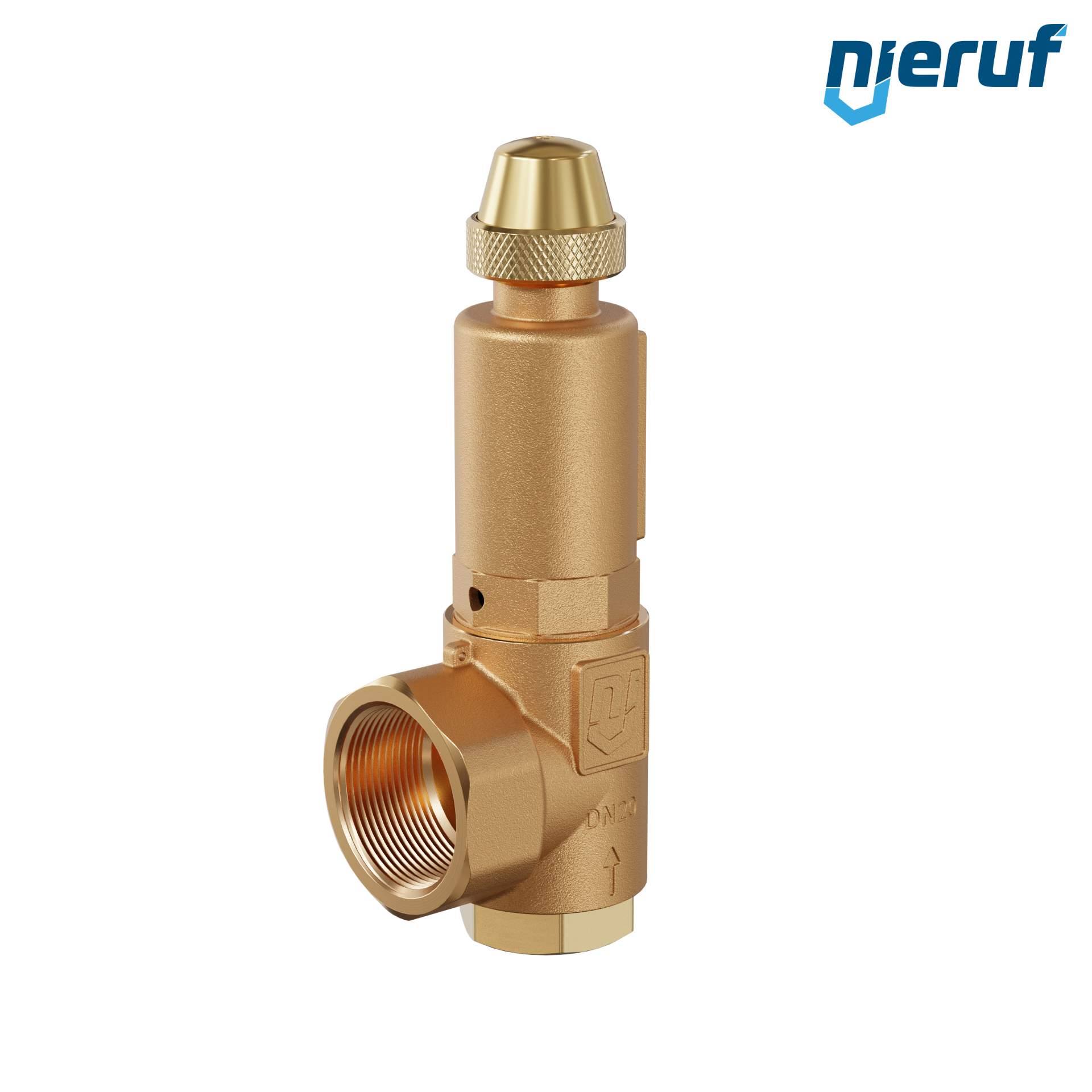 soupape de sûreté en équerre 3/4" x 1 1/4" femelle SV04 fluides liquides, bronze FKM