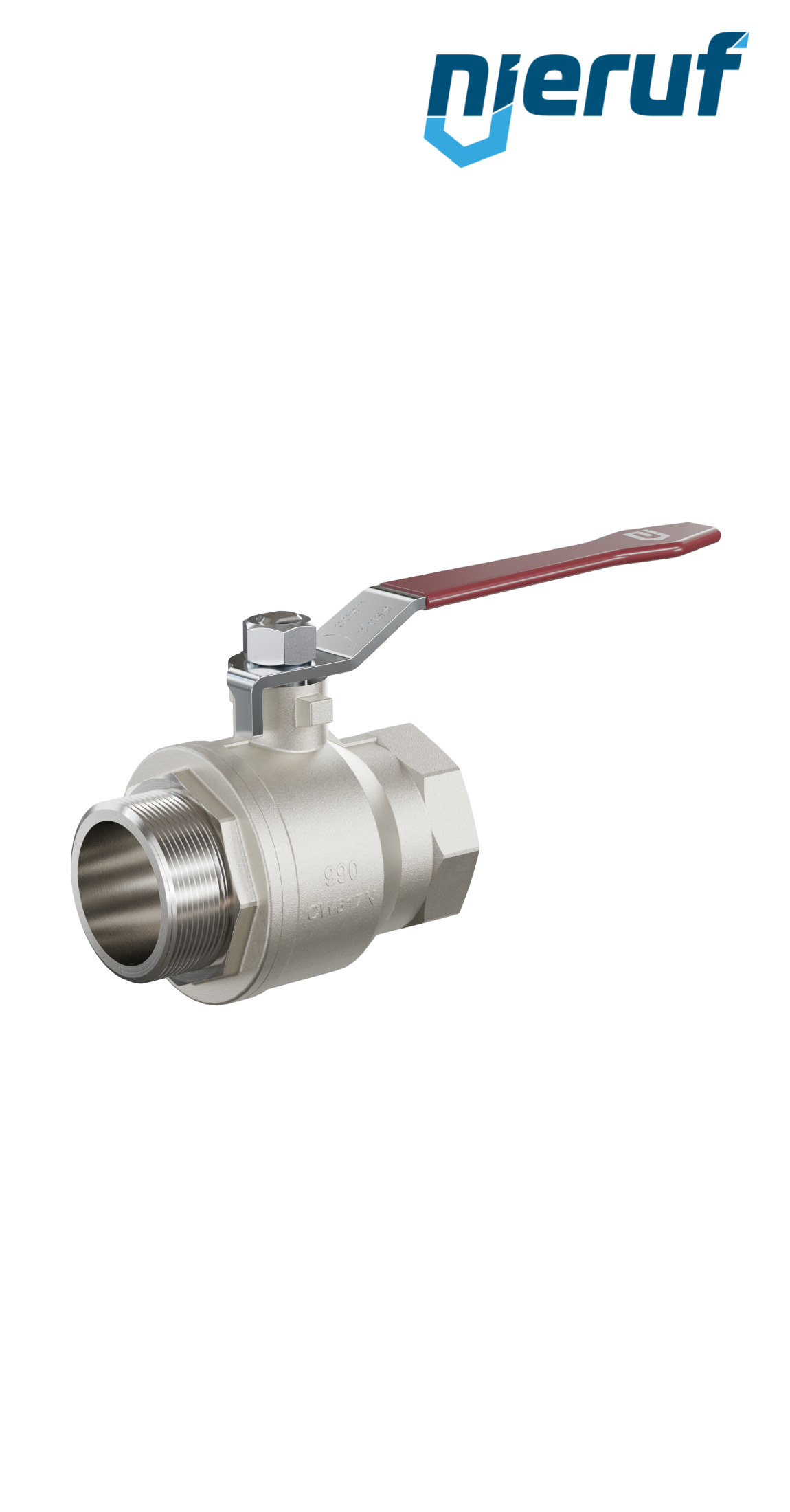 robinet à boisseau sphérique 2 voies DN40 - 1 1/2" pouce GK01 femelle x mâle