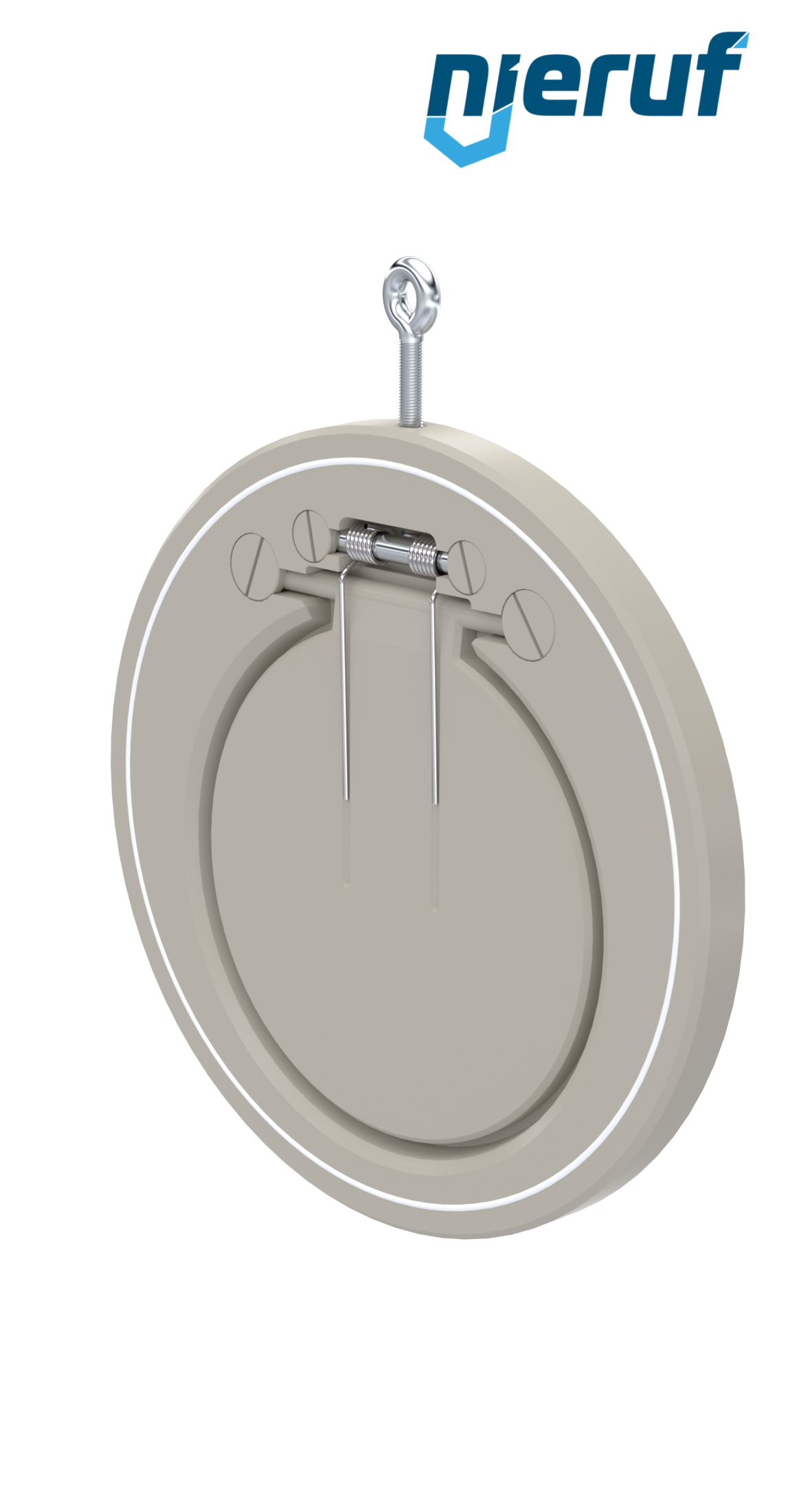 clapet anti-retour entre brides type wafer avec ressort DN200 ZR08 plastique PP-H PTFE