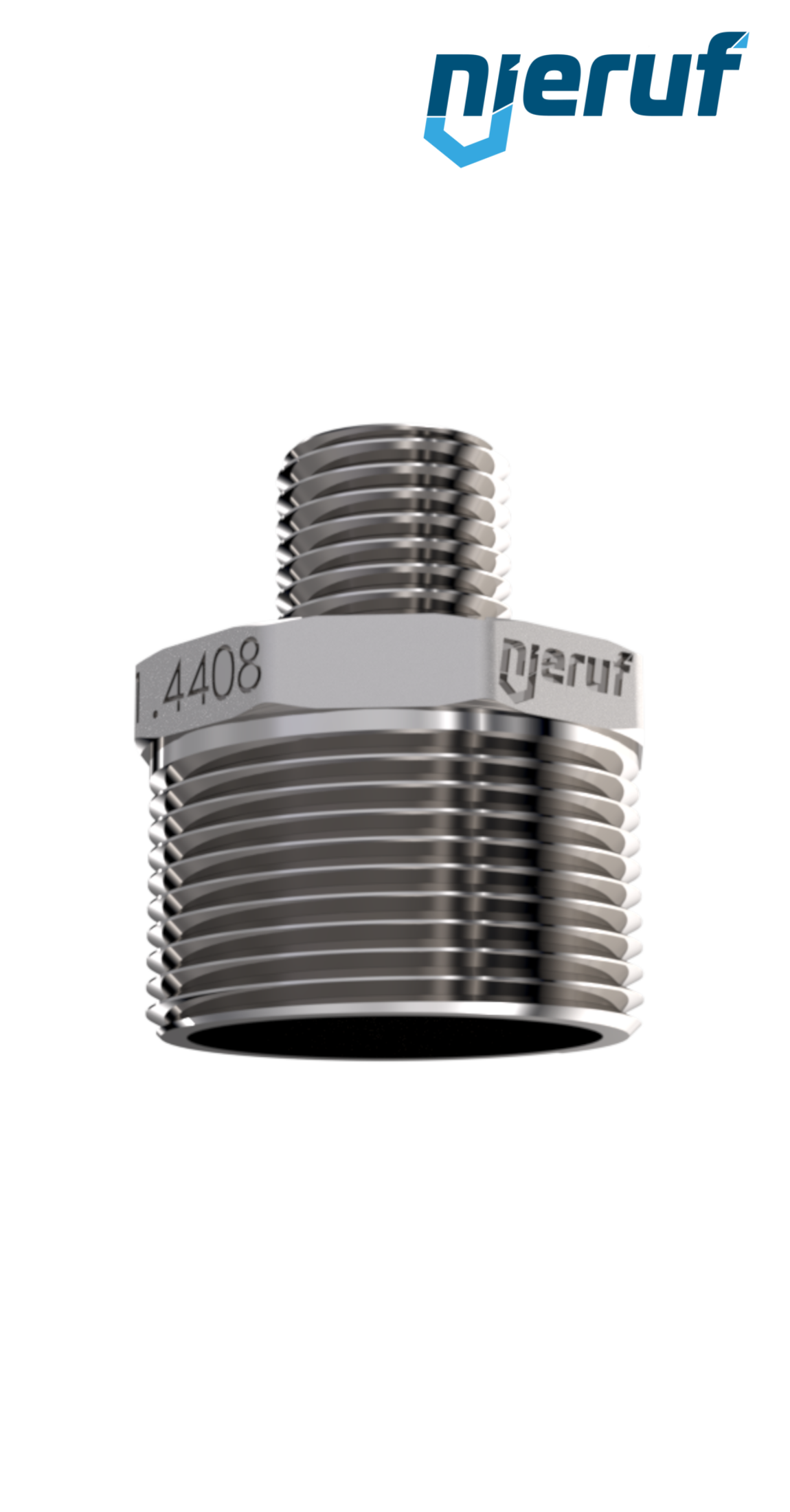 mamelon réducteur 3/8" x 1/4" pouce acier inoxydable 316 mâle mamelon réducteur 3/8" x 1/4" pouce acier inoxydable 316 mâle