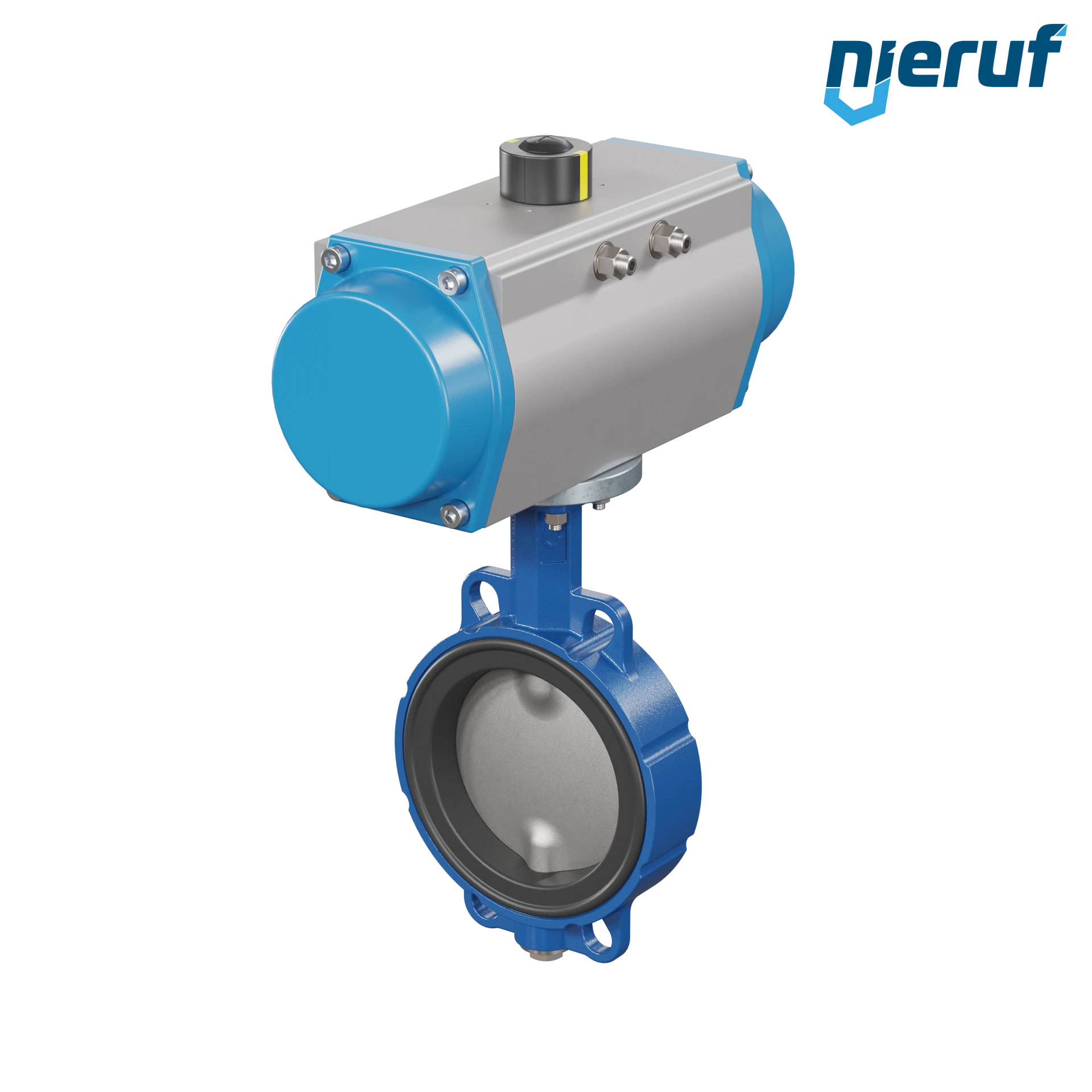 vanne papillon DN 150 AK01 EPDM DVGW eau potable, WRAS, ACS, W270 actionneur pneumatique à simple effet fermeture par ressort