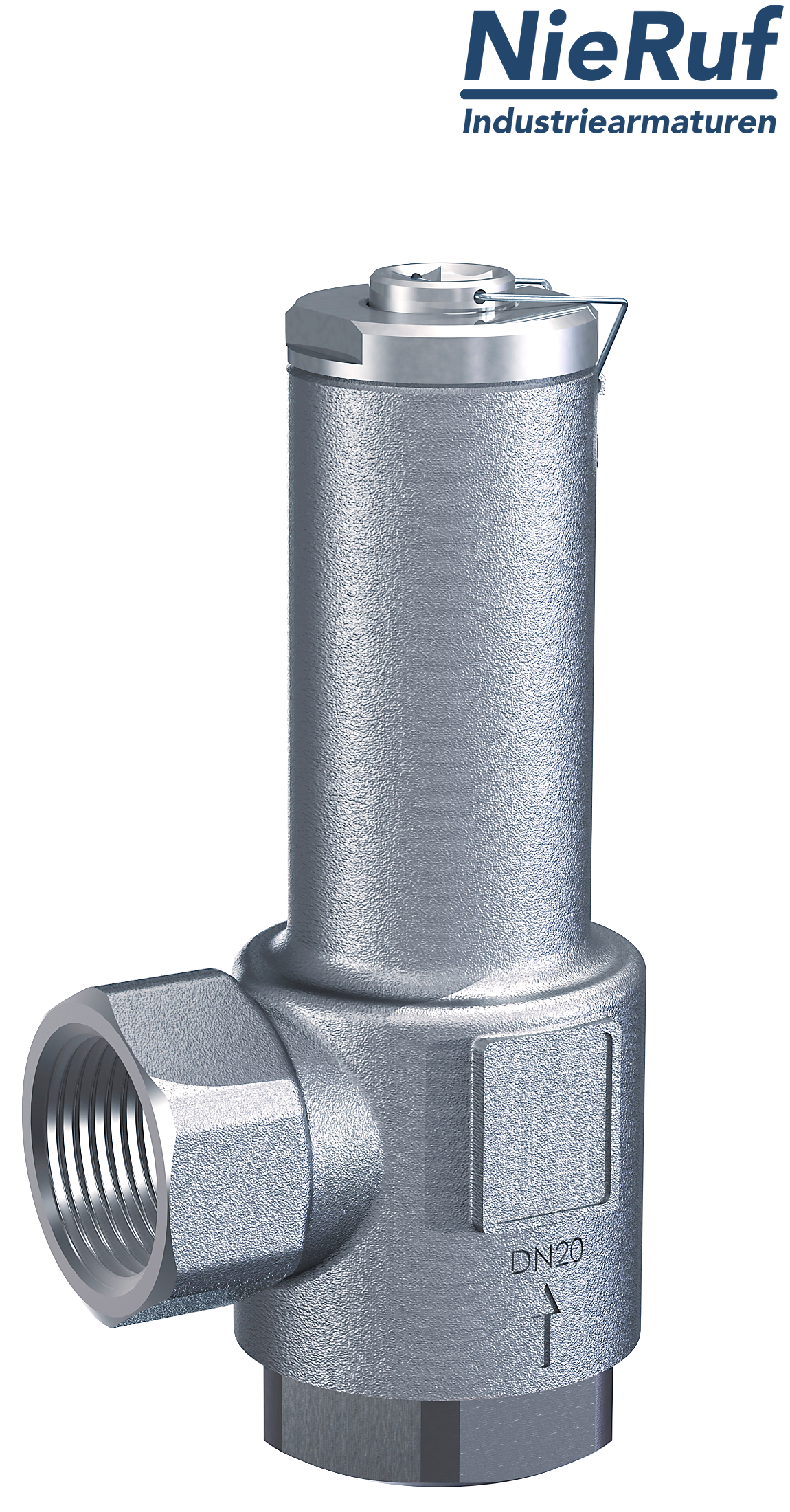 déverseur/soupape de décharge en équerre 3/8" pouce femelle UV03 acier inoxydable  0,2 - 0,8 bar
