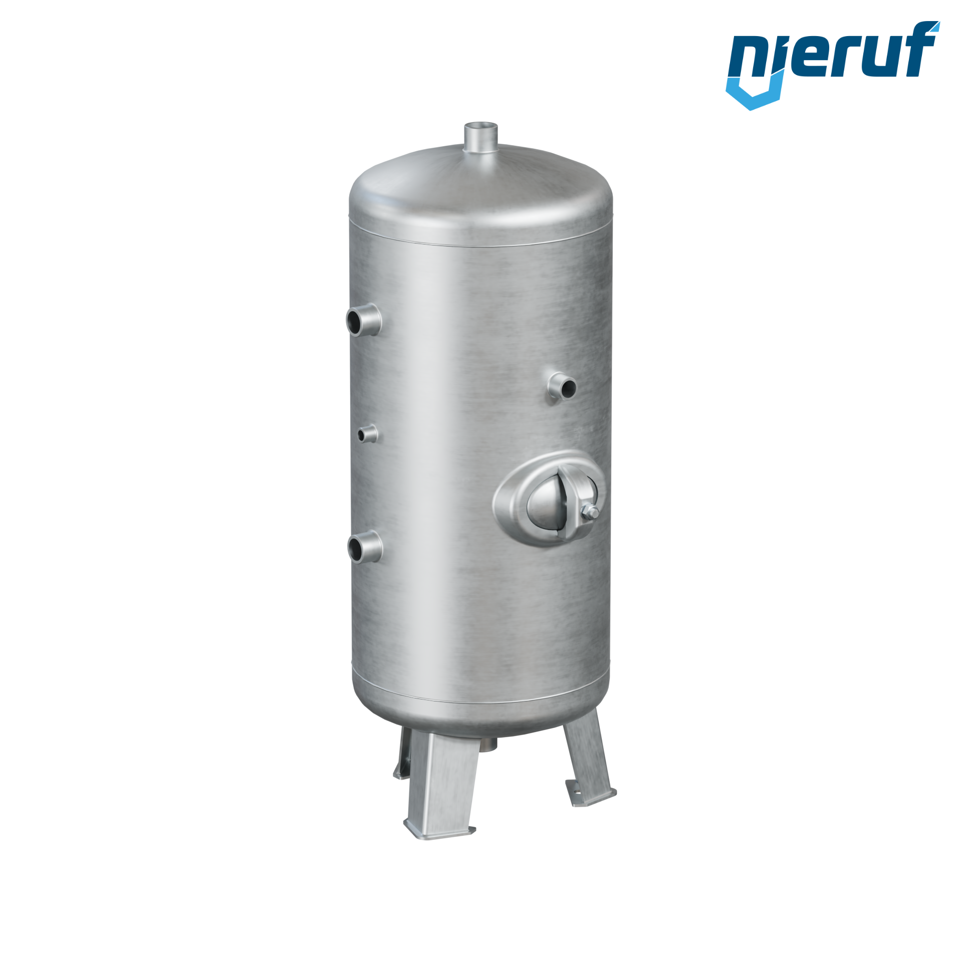 Réservoir sous vide debout BE03 150 litres, -1-3 bar, acier apprêté