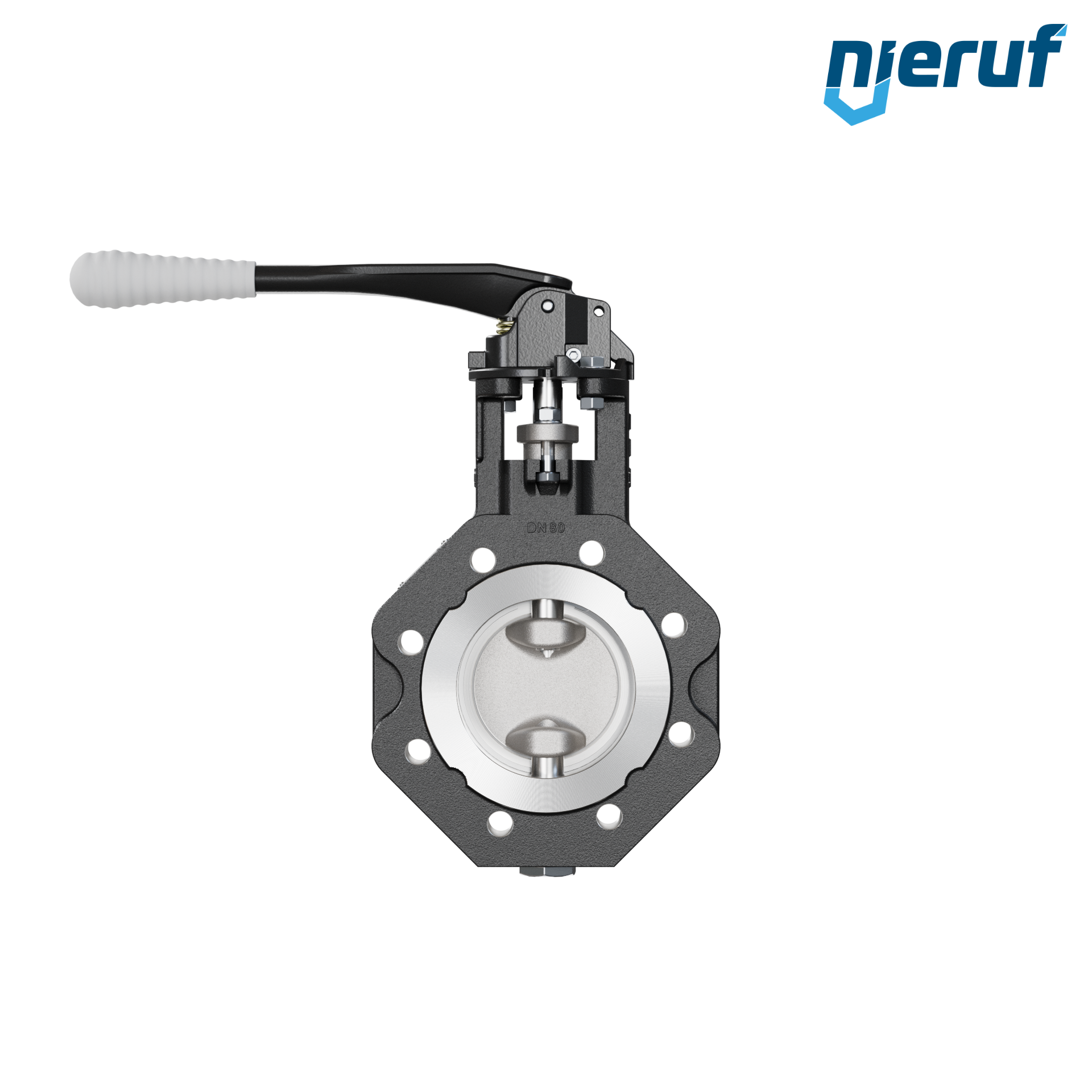 vanne papillon double excentration AK12 DN 80 PN10-40 levier manuel