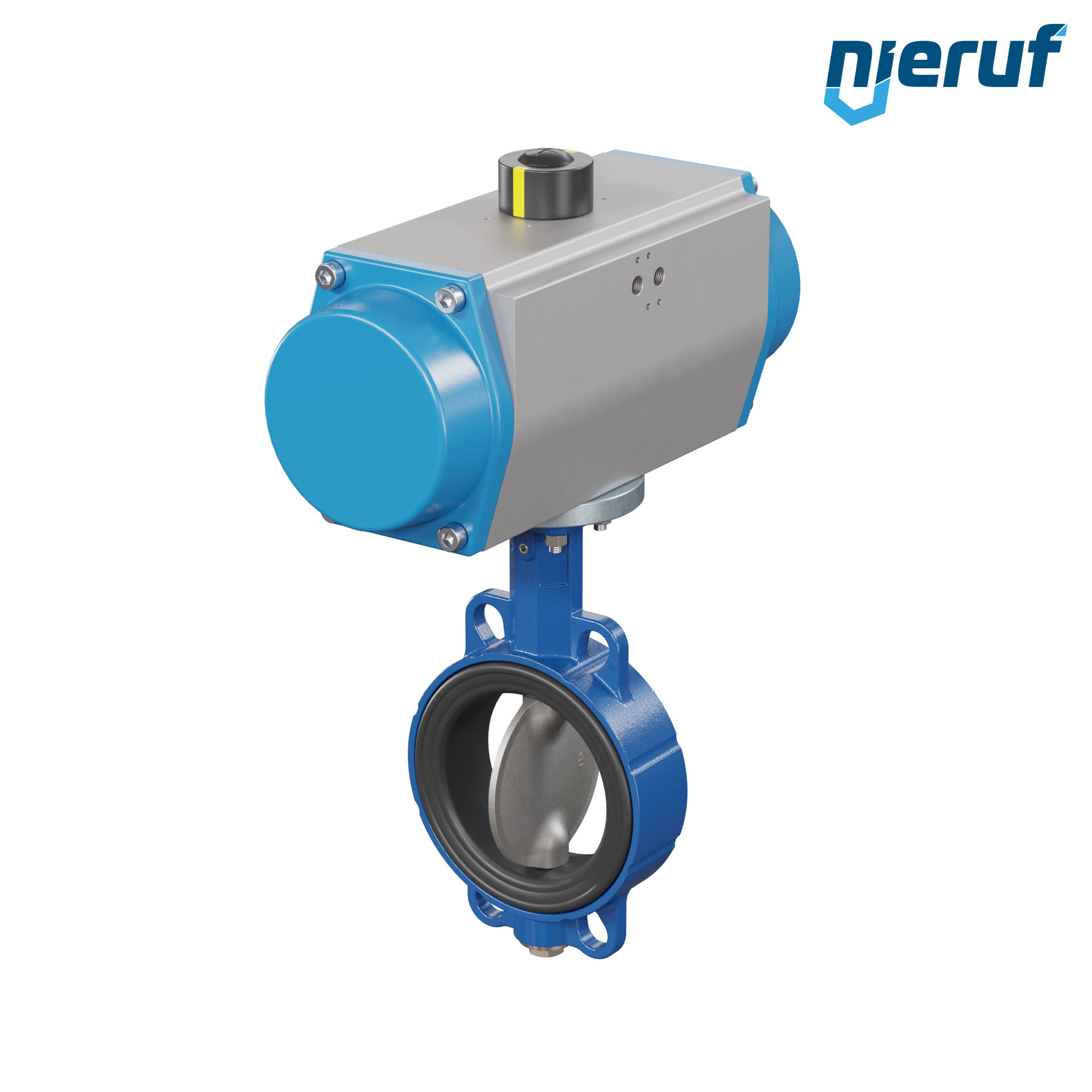 vanne papillon DN 125 AK01 EPDM DVGW eau potable, WRAS, ACS, W270 actionneur pneumatique à simple effet ouverture par ressort