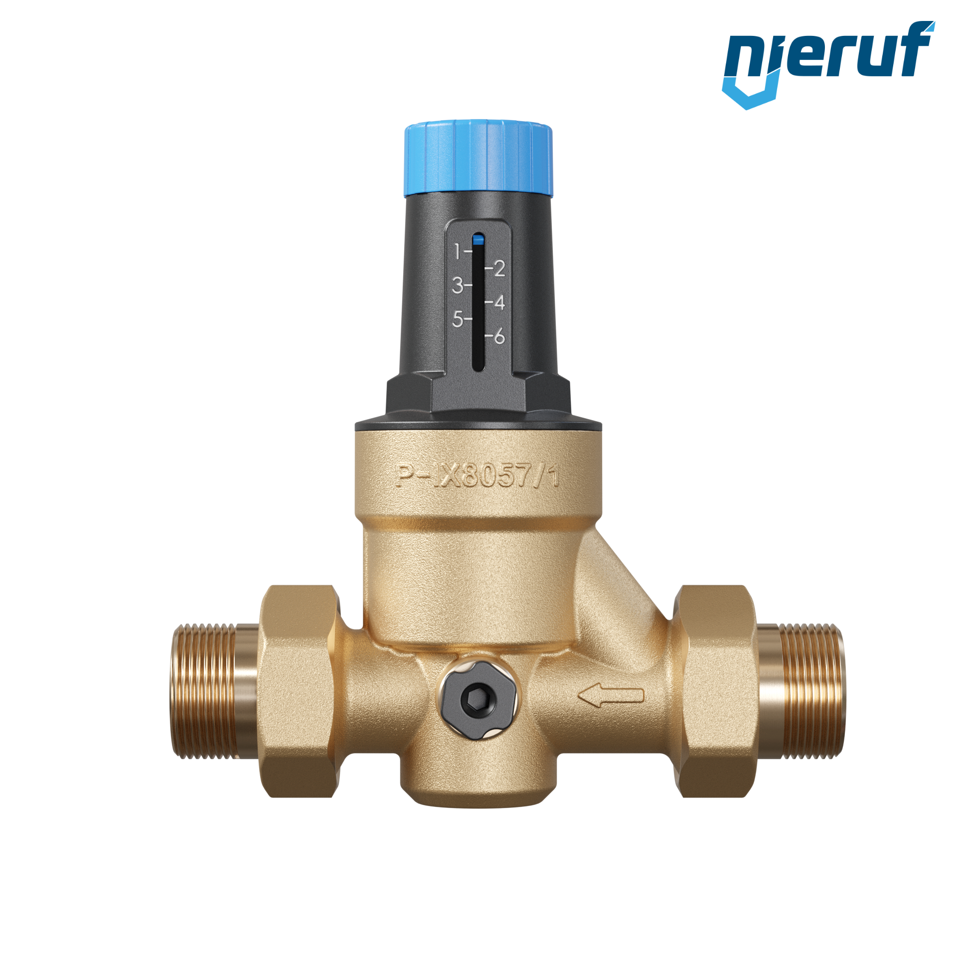 riduttore di pressione acqua potabile 1" pollici DM09 ottone NBR 1.5 - 6.0 bar
