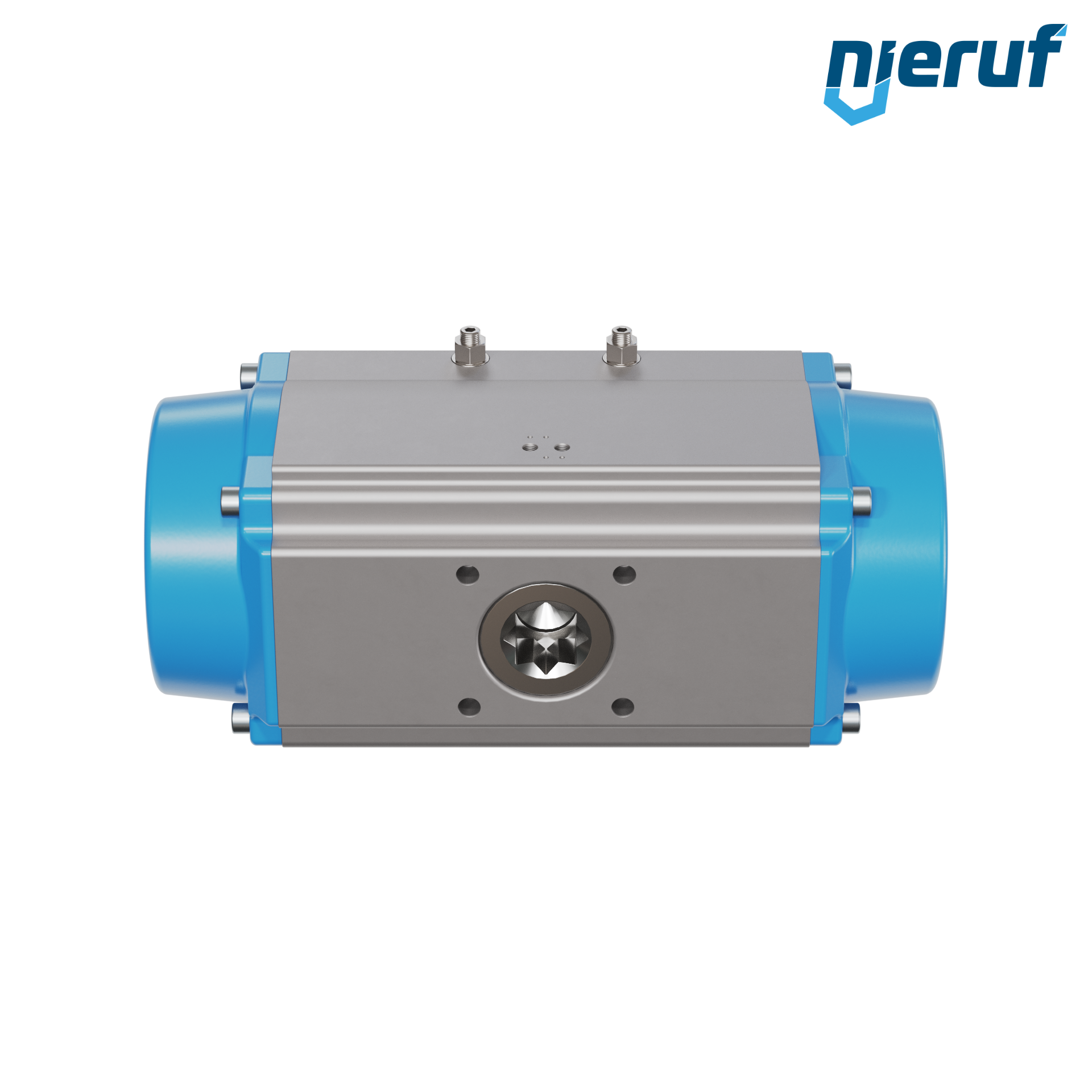 actionneur pneumatique AN02 simple effet, ouverture par ressort version haute température GS-240 90° avec 3 ressorts
