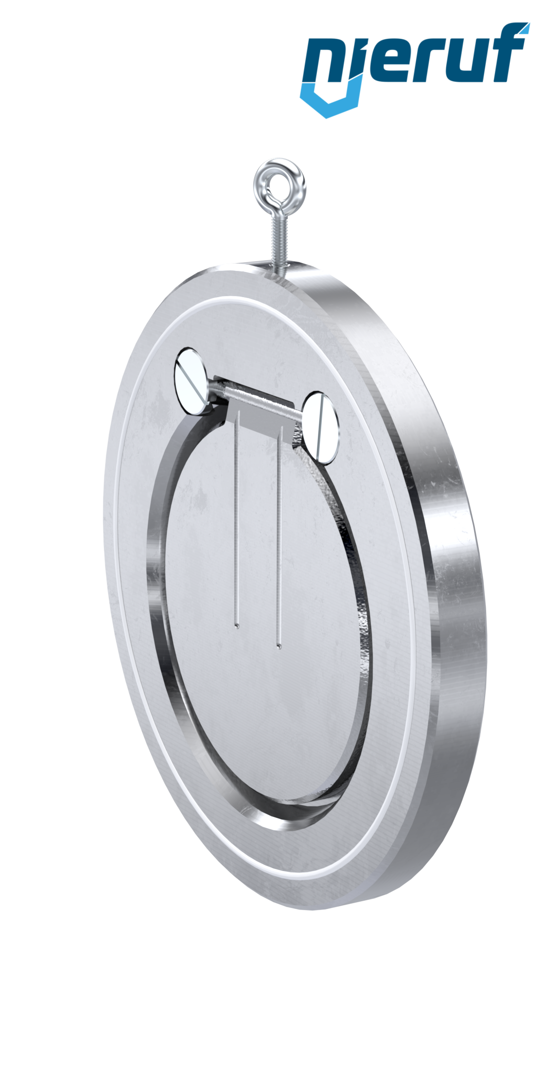 clapet anti-retour entre brides type wafer DN150 ZR02 ANSI 150 acier inoxydable 1.4408 PTFE