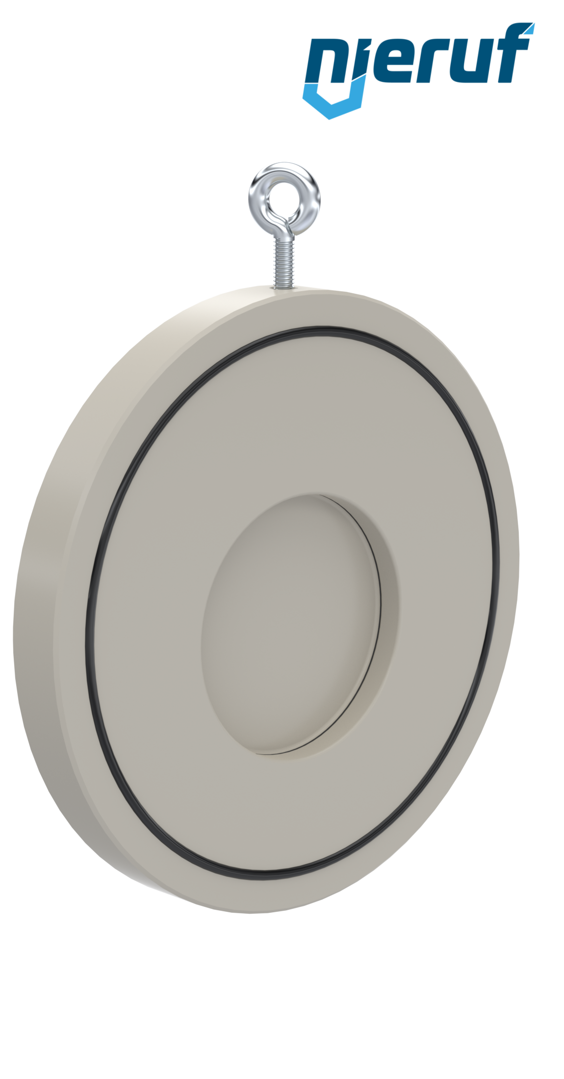 clapet anti-retour entre brides type wafer avec ressort DN100 ZR08 plastique PP-H FKM (Viton)