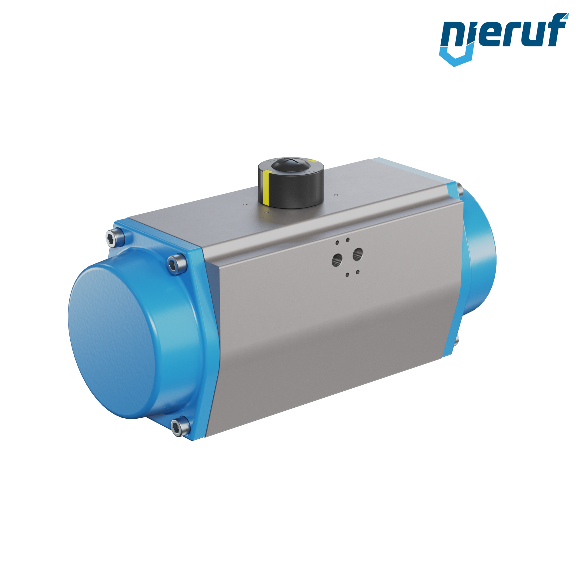 actionneur pneumatique AN02 simple effet, ouverture par ressort version haute température GS-140 90° avec 5 ressorts