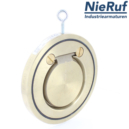 clapet anti-retour entre brides type wafer DN250 ZR09 aluminium-bronze 2.0975 PTFE