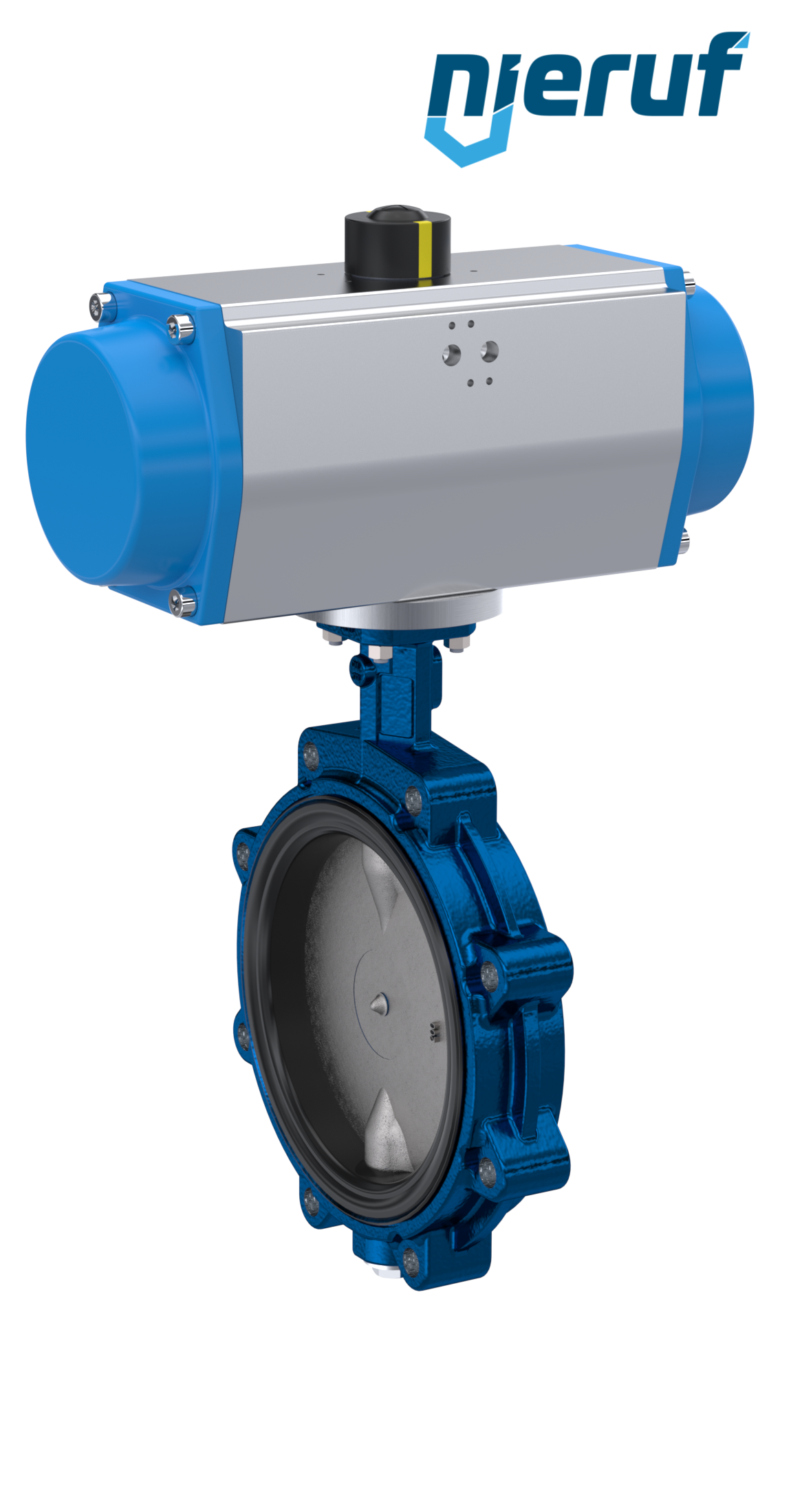 vanne papillon DN 80 AK02 EPDM DVGW eau potable, WRAS, ACS, W270 actionneur pneumatique à simple effet