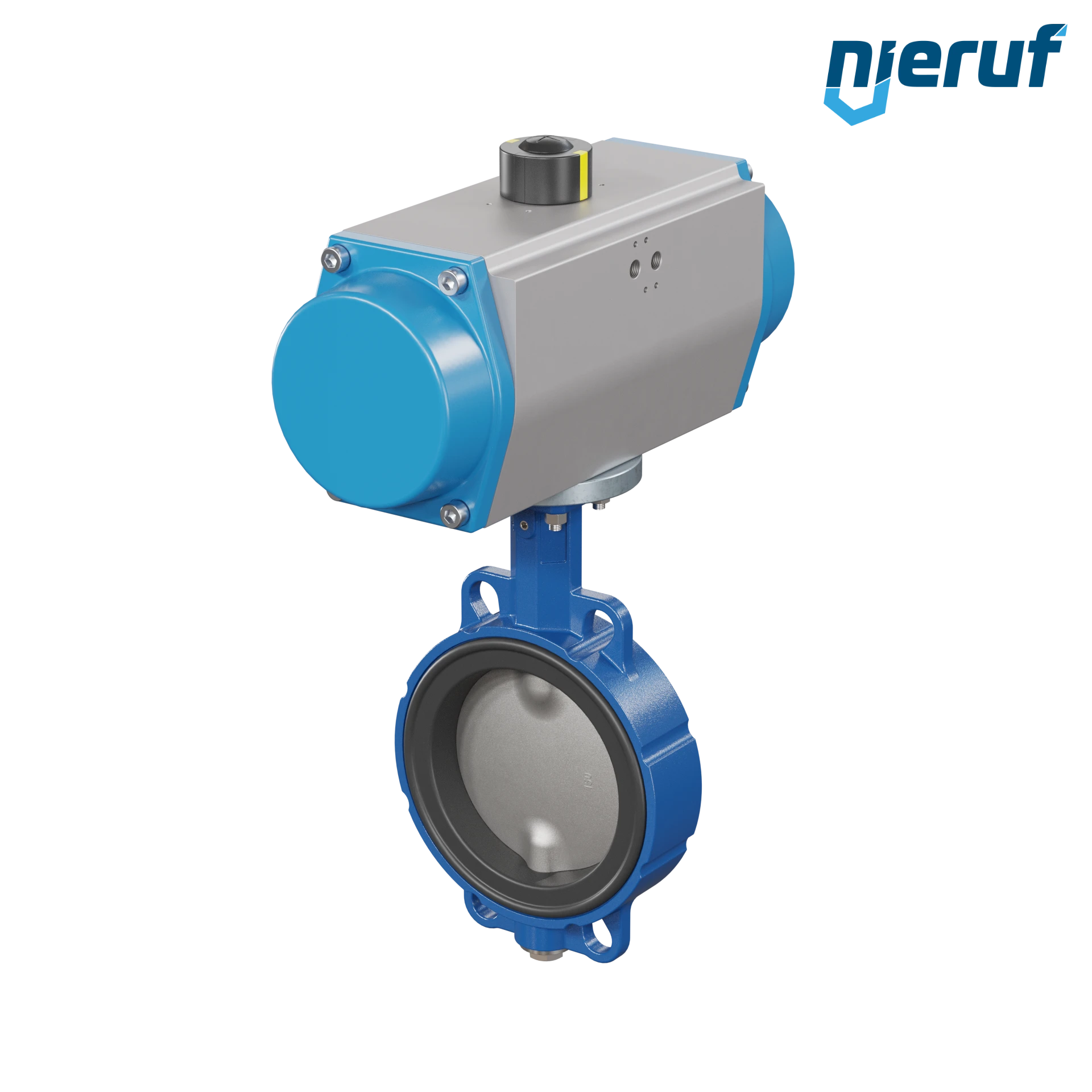 vanne papillon DN 150 AK01 EPDM DVGW eau potable, WRAS, ACS, W270 actionneur pneumatique à simple effet fermeture par ressort