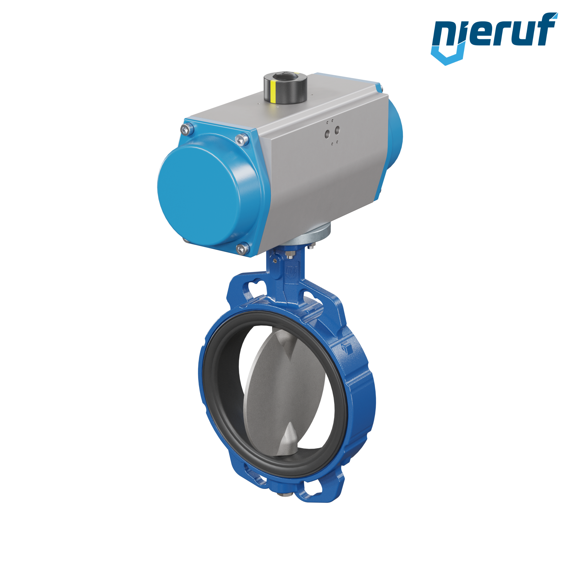 vanne papillon DN 200 AK01 EPDM DVGW eau potable, WRAS, ACS, W270 actionneur pneumatique à simple effet ouverture par ressort