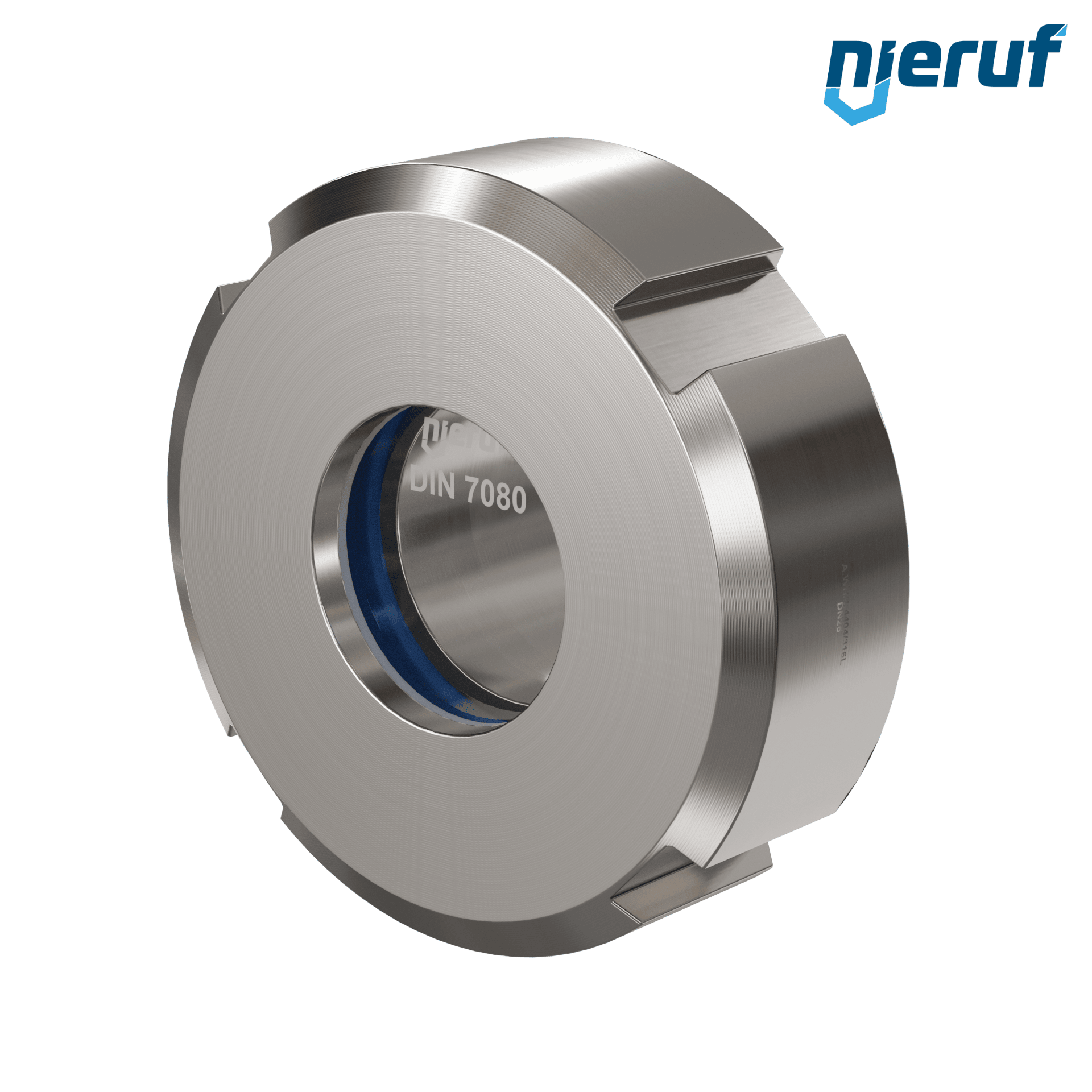 contrôleur de circulation DN25 - 1" pouce selon DIN 11851 acier inoxydable 1.4404 / AISI 316L