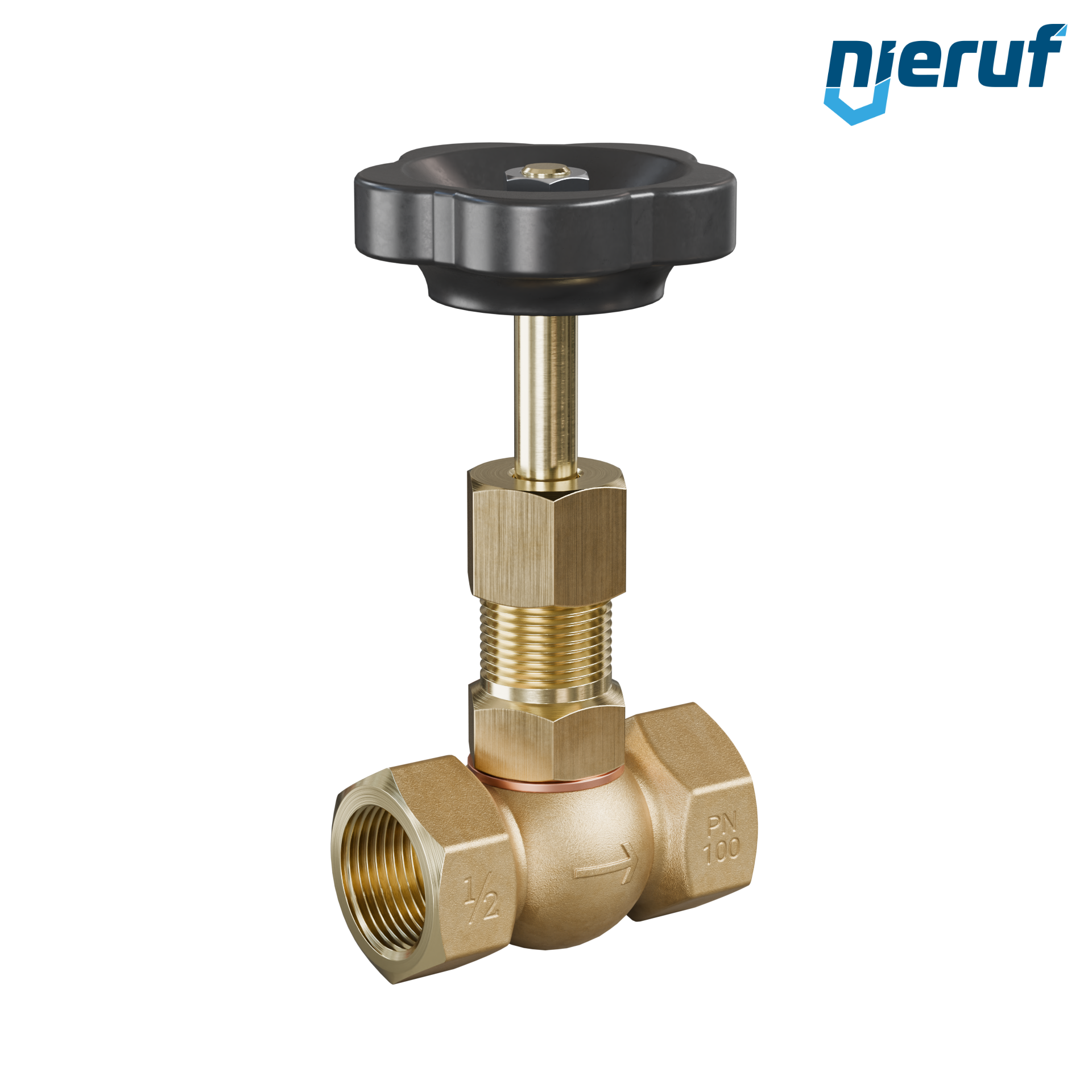 vanne à pointeau  1/2" pouce NV02 laiton