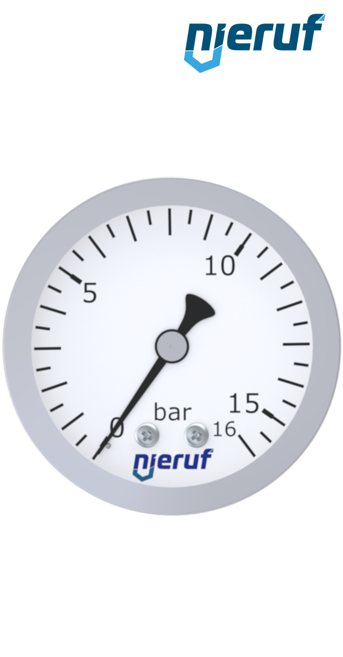 manomètre G 1/4" axial 63 mm acier inoxydable MM06 0 - 4,0 bar