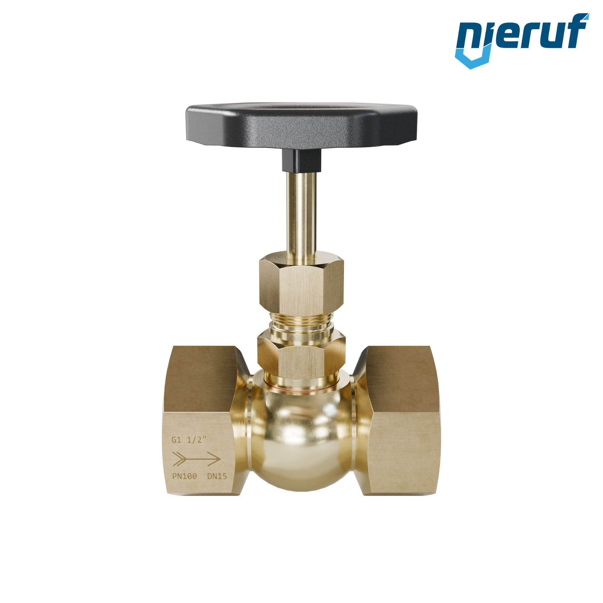 vanne à pointeau  1 1/2" pouce NV02 laiton