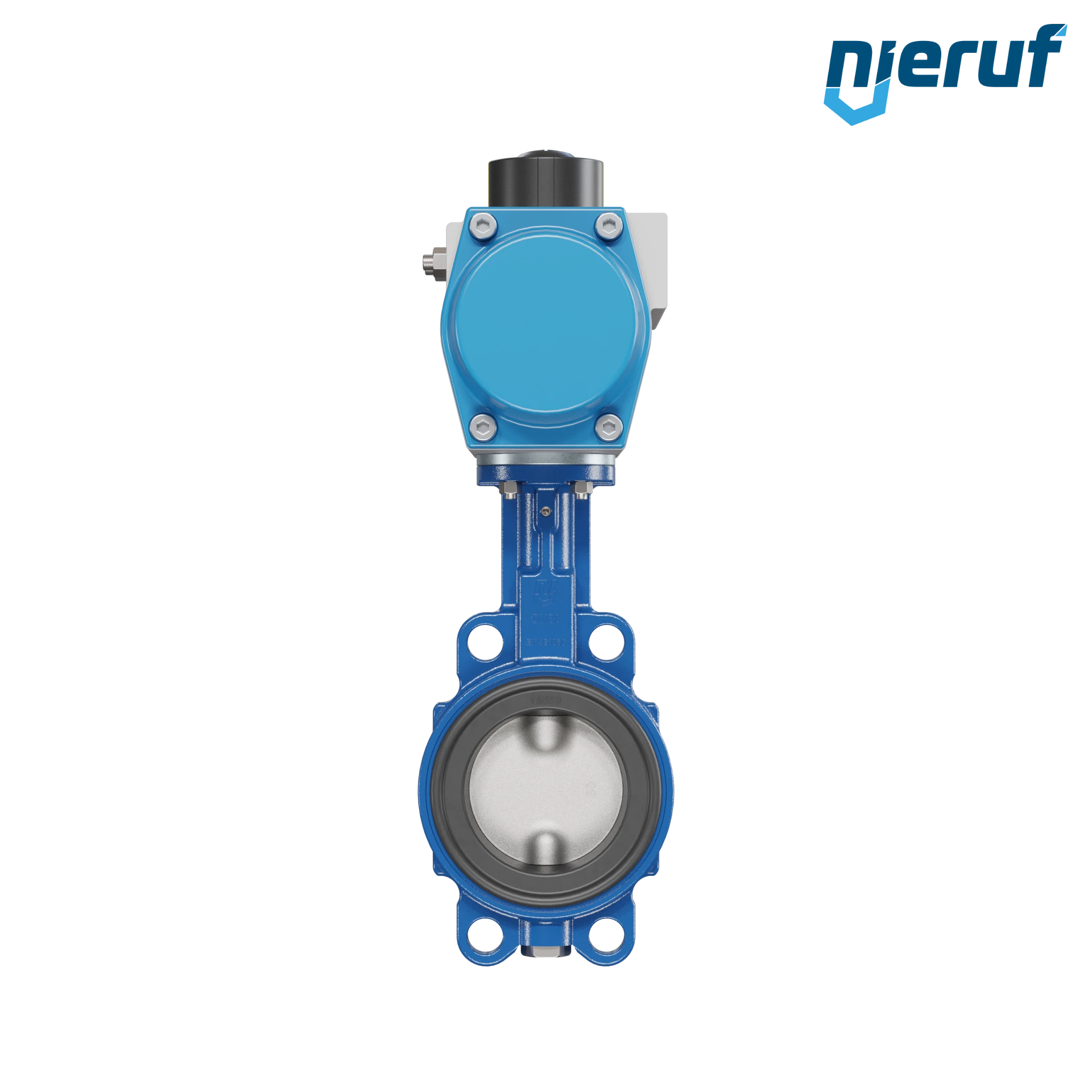 vanne papillon DN 80 AK01 NBR-70-noir DVGW gaz actionneur pneumatique à simple effet fermeture par ressort