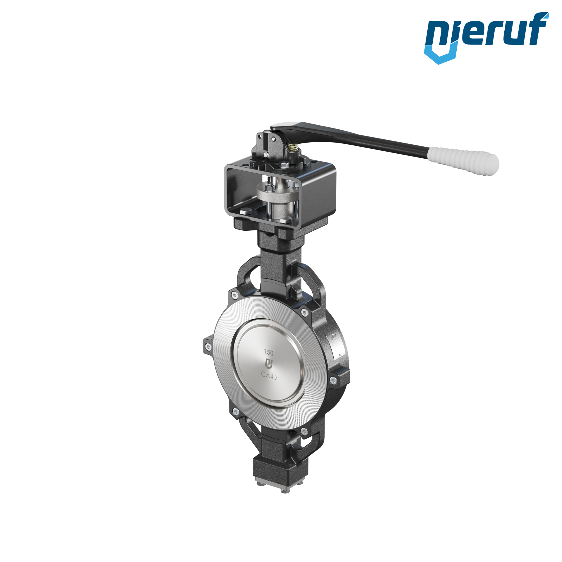 vanne papillon double excentration AK11 DN 150 PN10-40 ANSI150-300 levier manuel