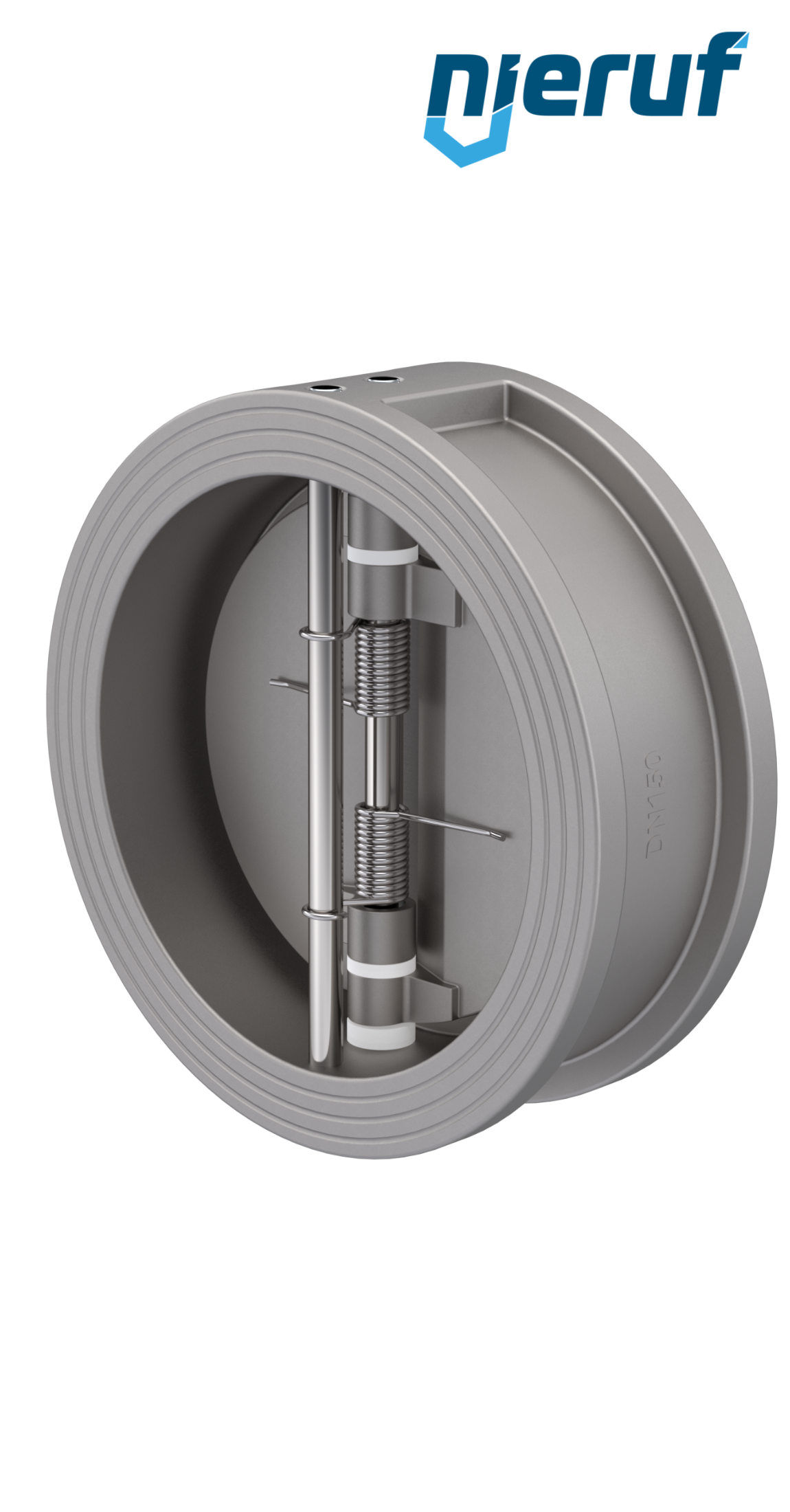 clapet anti-retour à double battant DN150 DR03 acier inoxydable 1.4408 EPDM