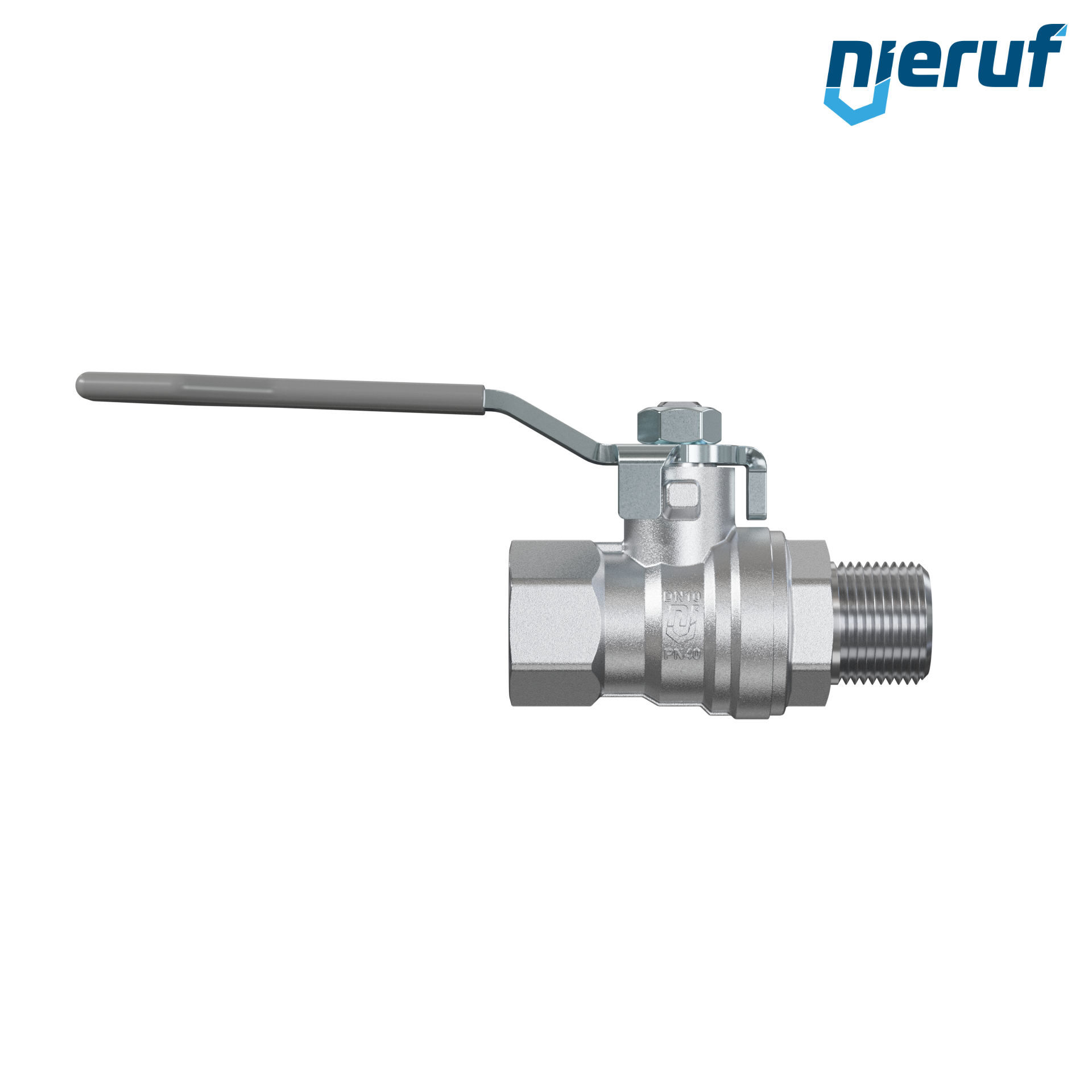 robinet à boisseau sphérique en laiton DN10 - 3/8" pouce GK02 femelle/mâle