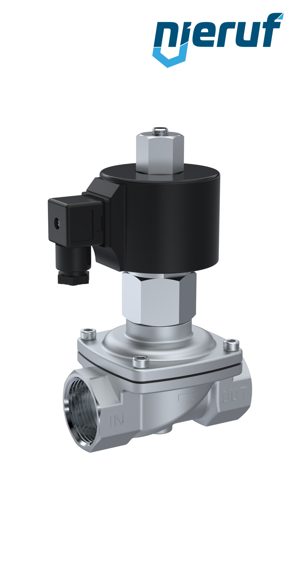 électrovanne DN16 G 1/2" pouce NO - normalement ouverte 230V 50Hz