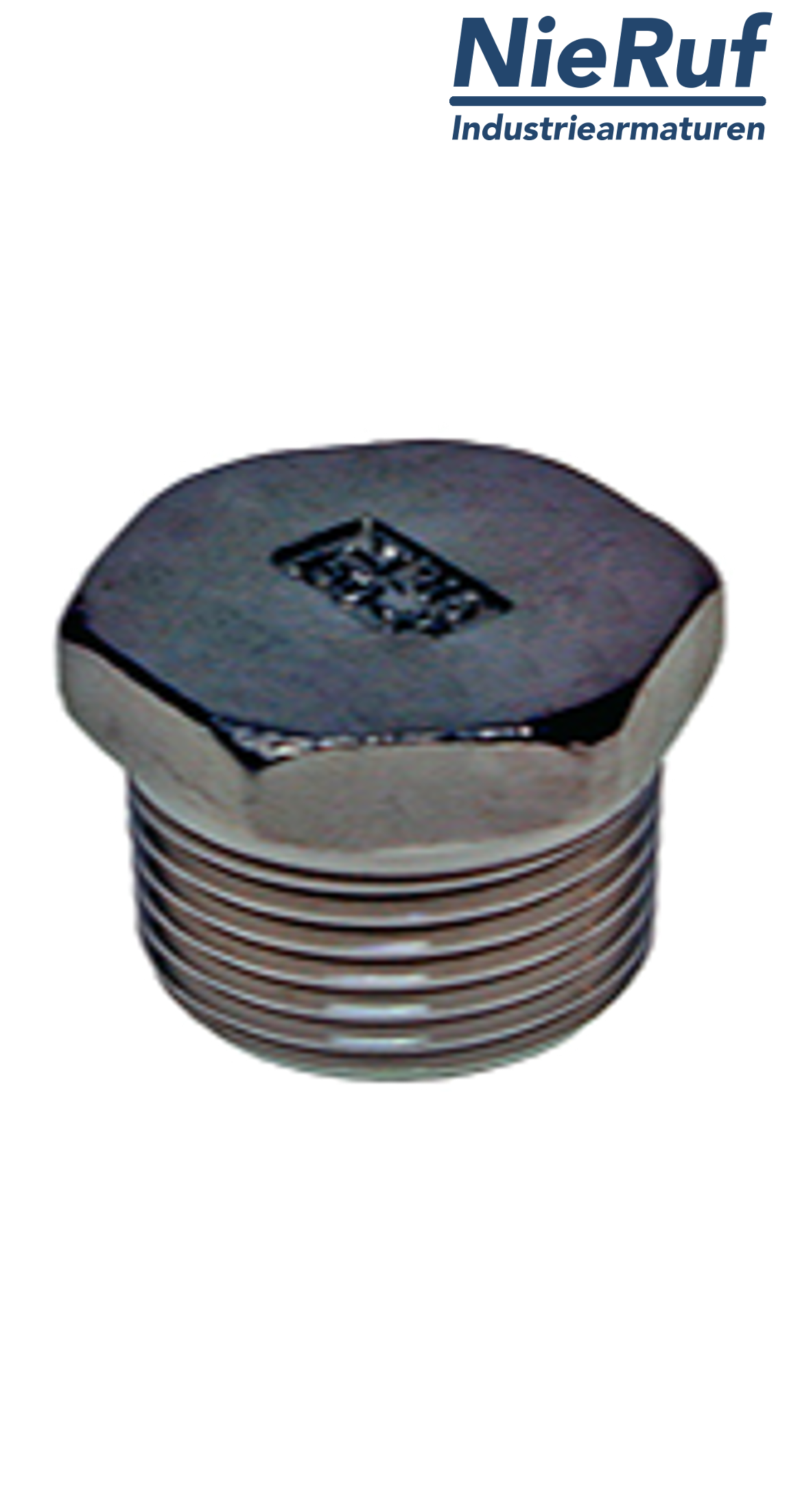 bouchon 1/2" pouce NPT acier inoxydable 316L mâle