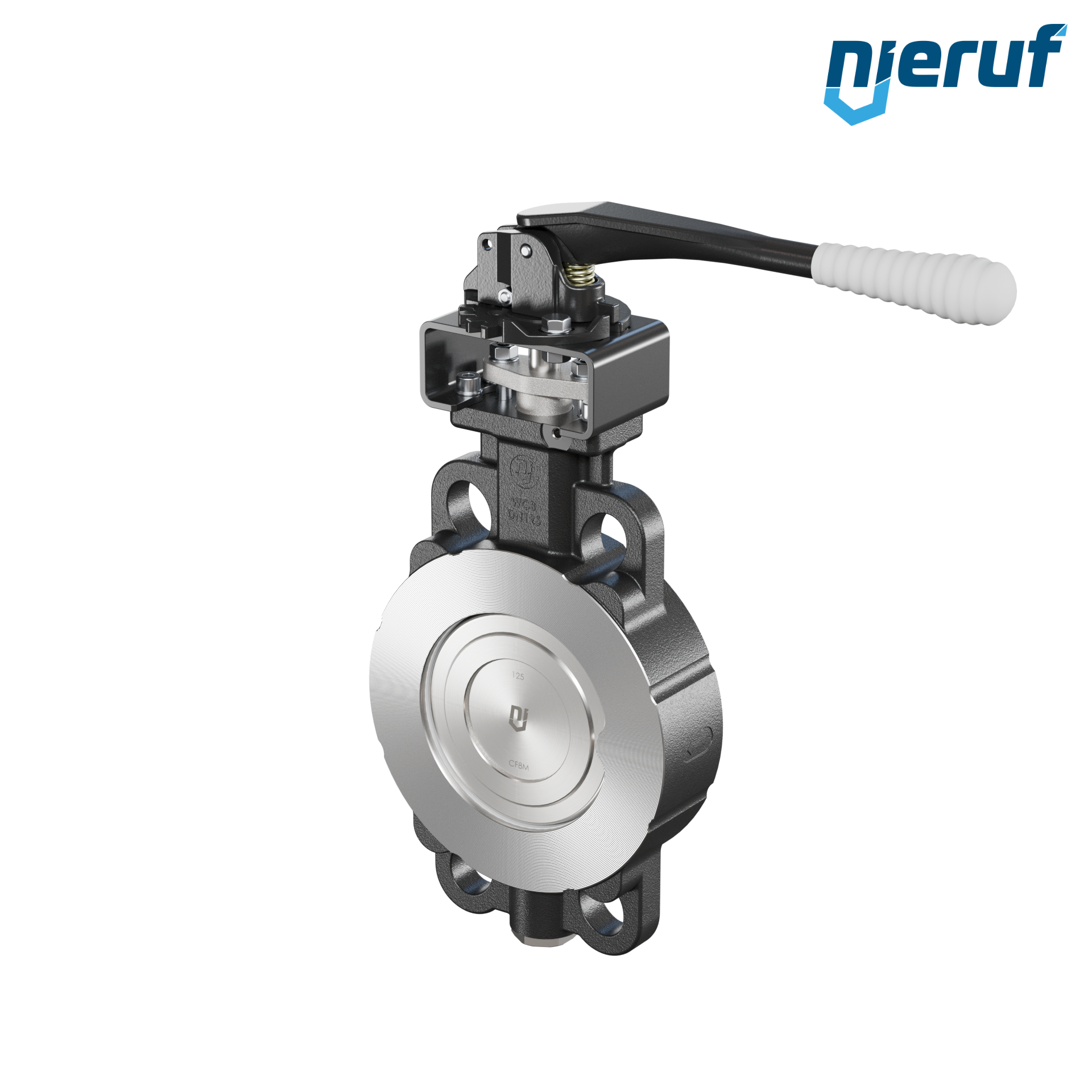 vanne papillon double excentration AK11 DN 125 PN10-40 ANSI150-300 levier manuel