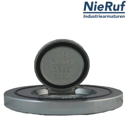 clapet anti-retour entre brides type wafer DN100 ZR02 acier inoxydable 1.4408 métal