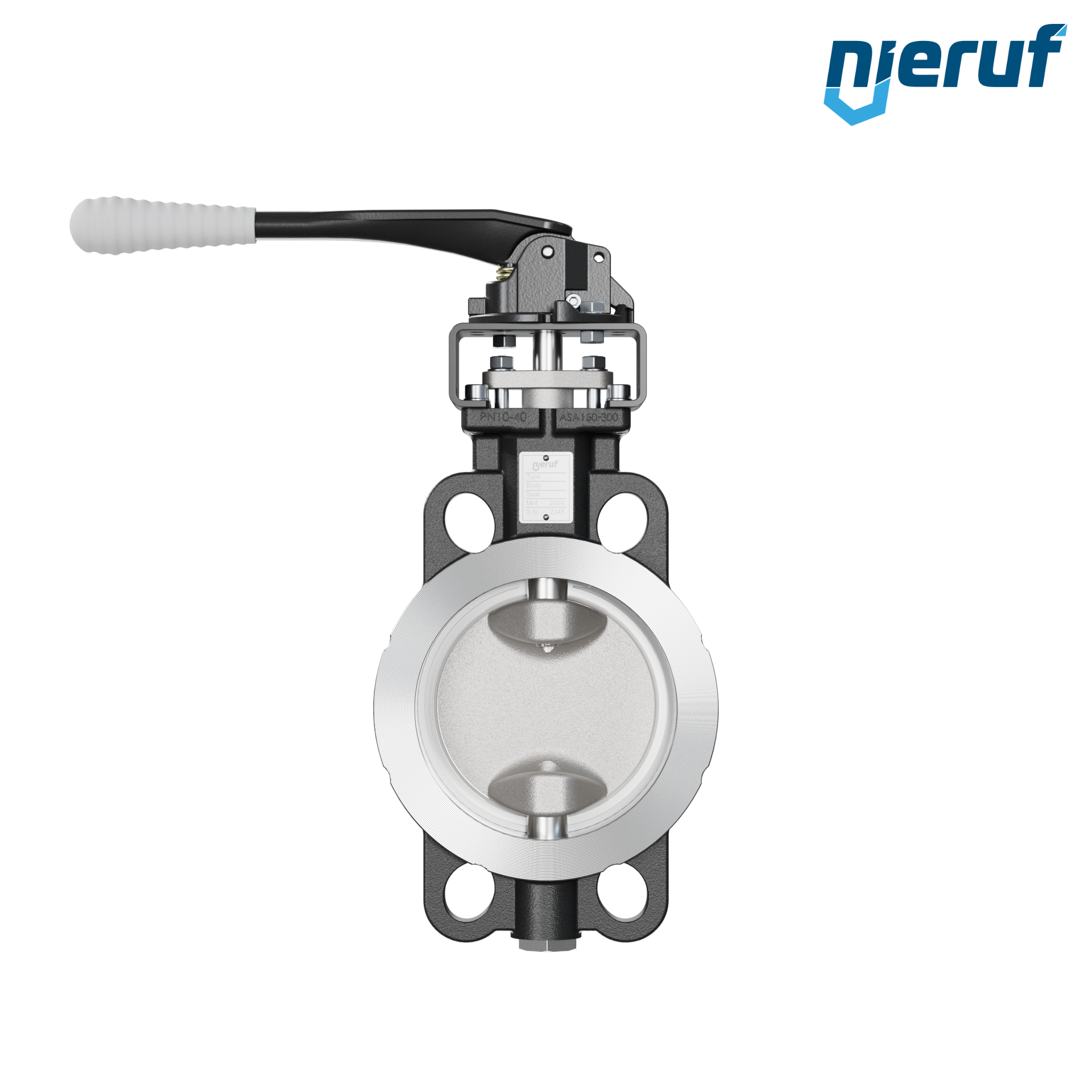 vanne papillon double excentration AK11 DN 125 PN10-40 ANSI150-300 levier manuel