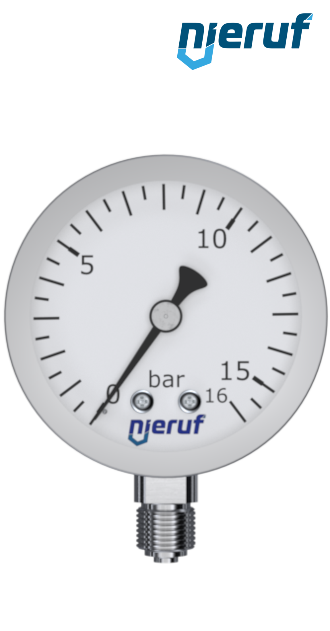 manomètre G 1/4" radial 63 mm acier inoxydable MM06 0 - 16,0 bar