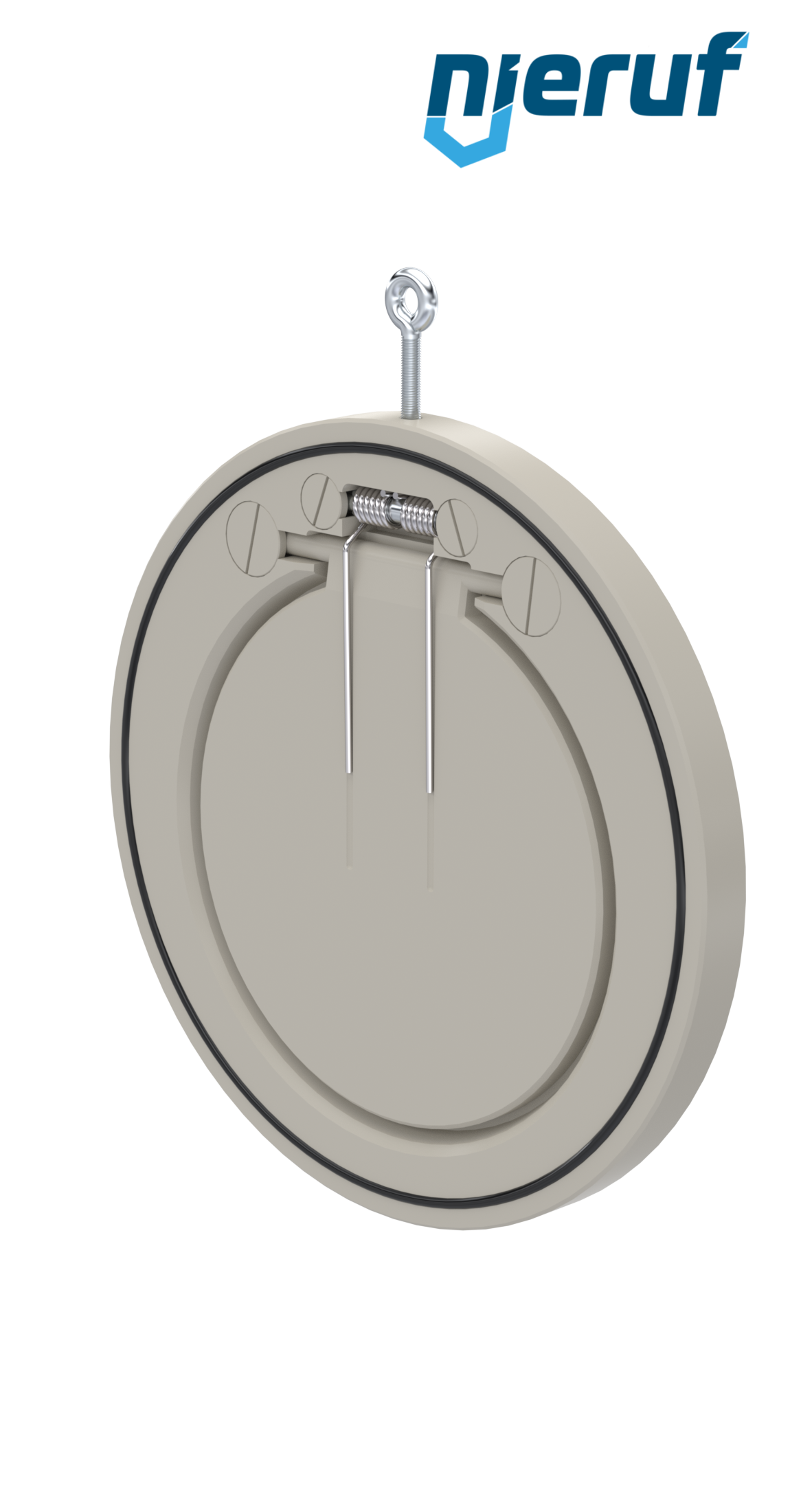 clapet anti-retour entre brides type wafer avec ressort DN250 ZR08 plastique PP-H NBR