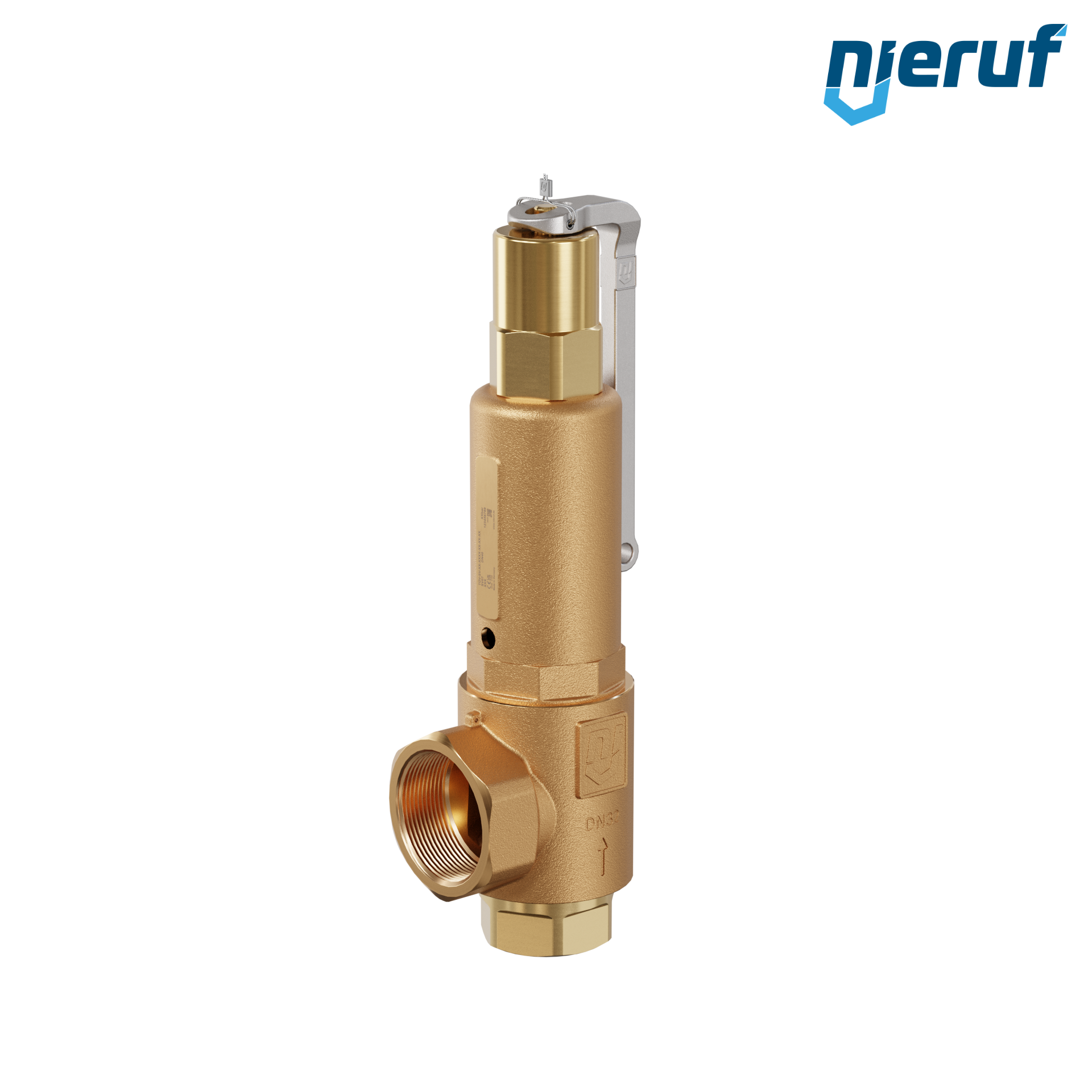 soupape de sûreté 1 1/2" x 2" femelle SV07 fluides gazeux neutres, bronze EPDM, avec levier