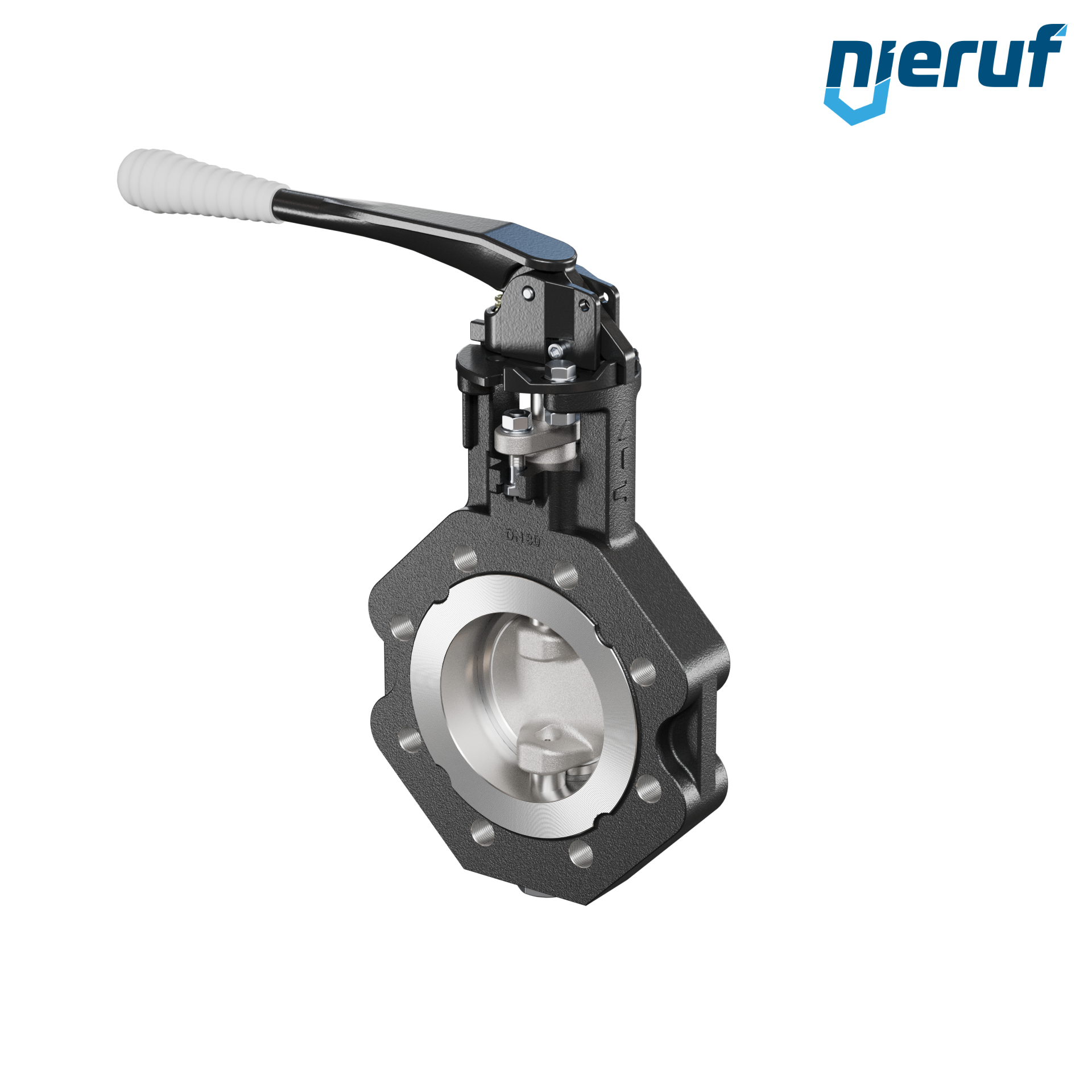 vanne papillon double excentration AK12 DN 80 PN10-40 levier manuel
