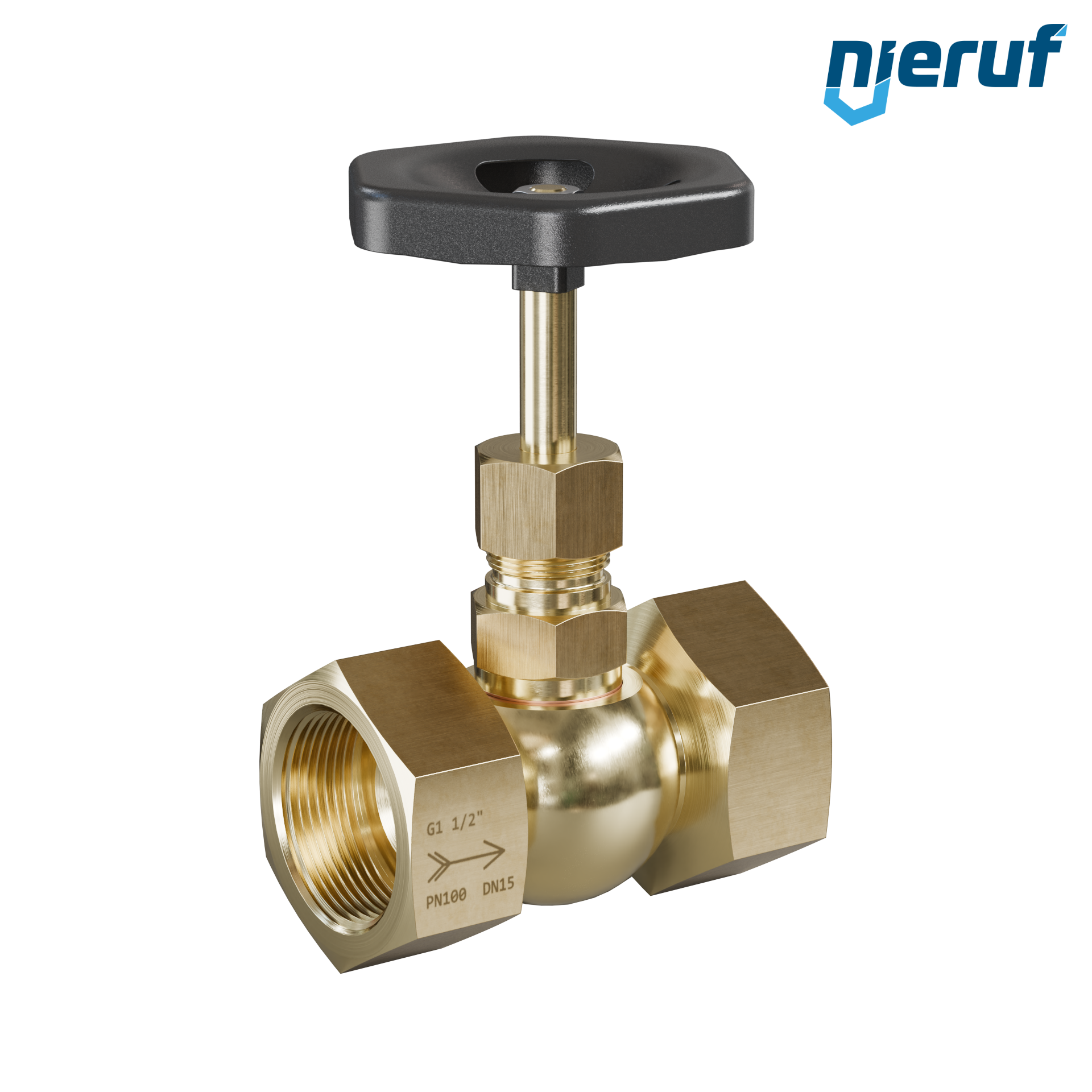 vanne à pointeau  1 1/2" pouce NV02 laiton