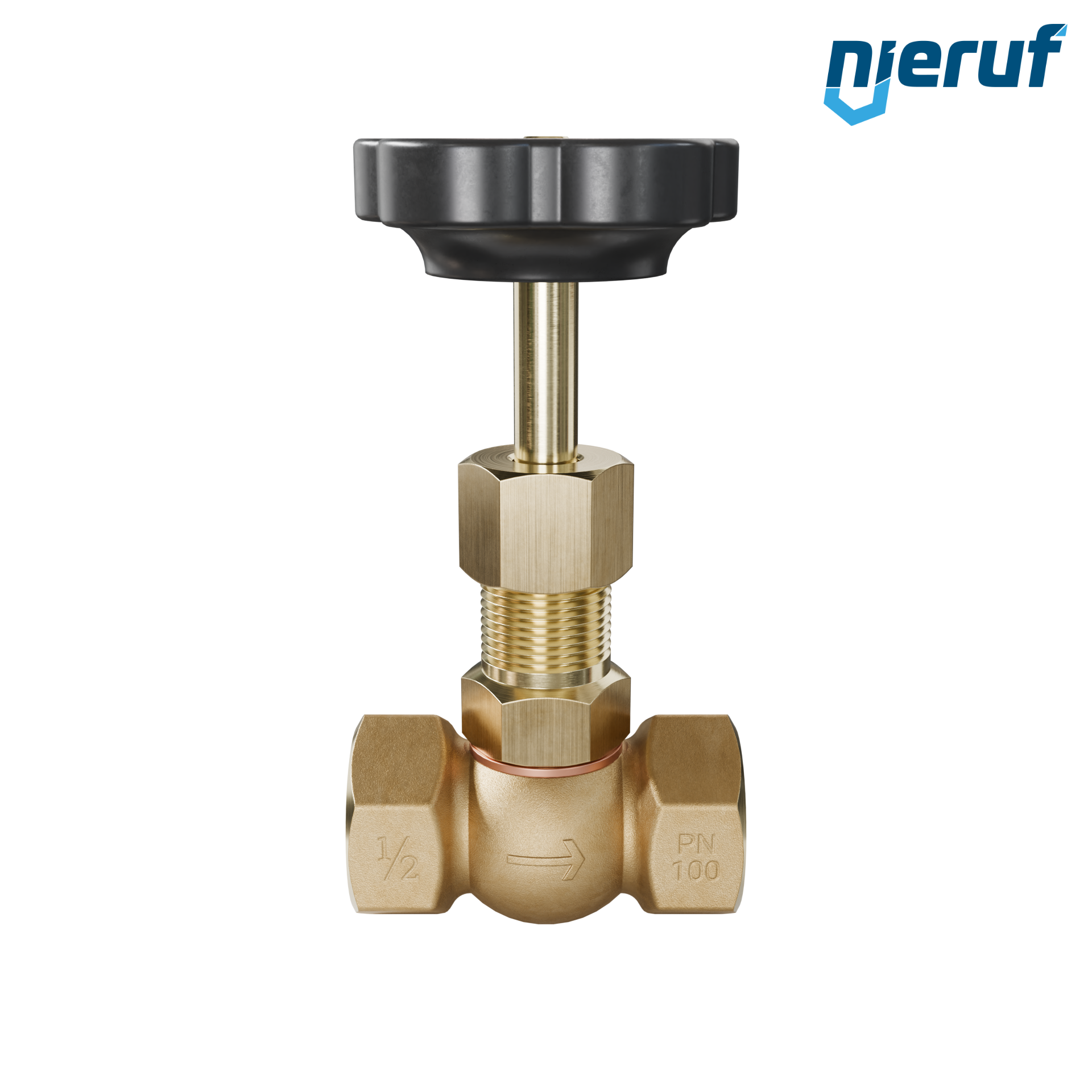 vanne à pointeau  1/2" pouce NV02 laiton