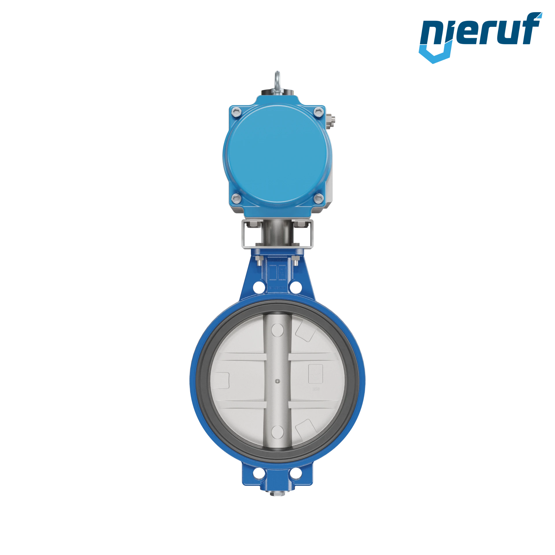 vanne papillon DN 350 AK01 FPM actionneur pneumatique à simple effet fermeture par ressort