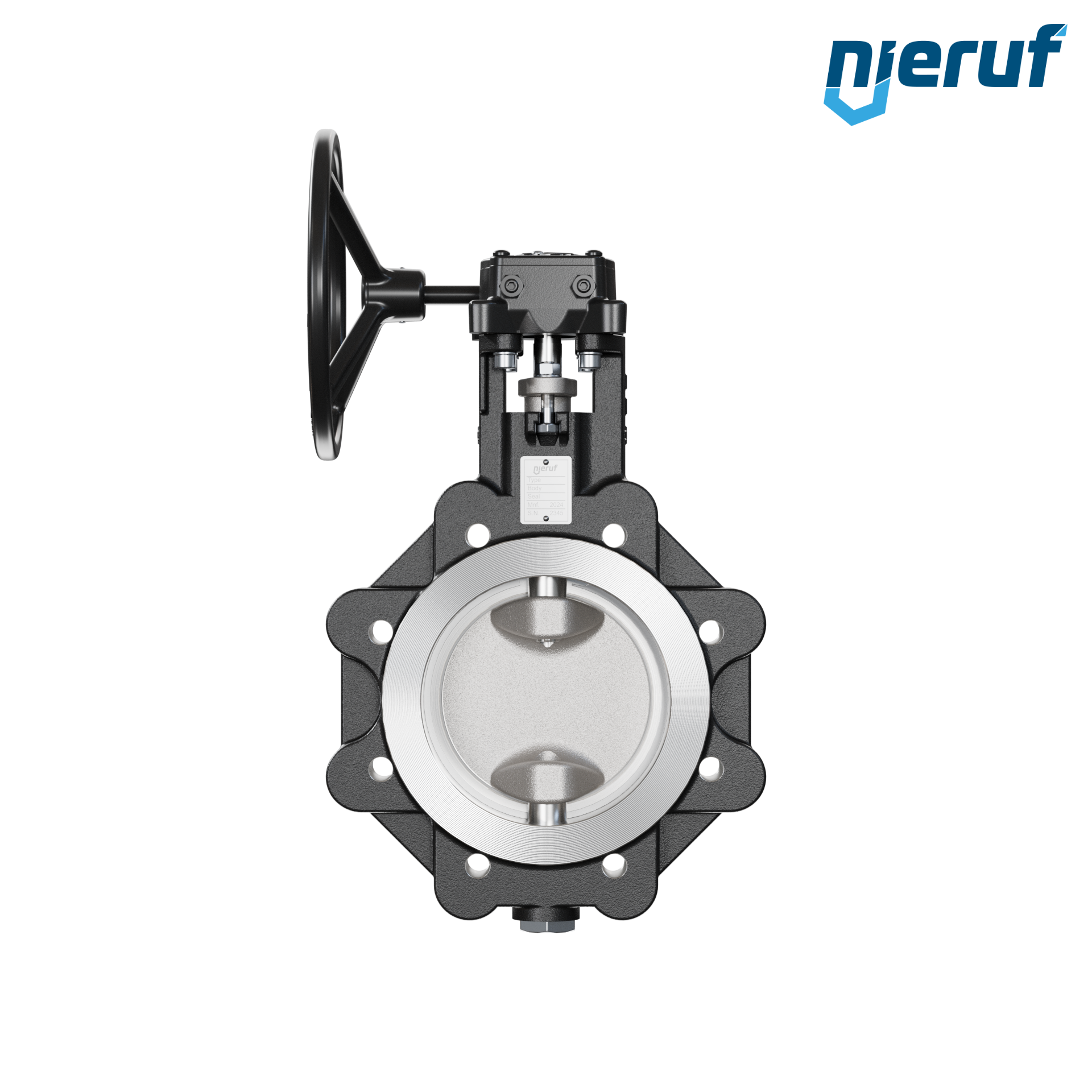 vanne papillon double excentration AK12 DN 125 PN10-PN16 engrenage