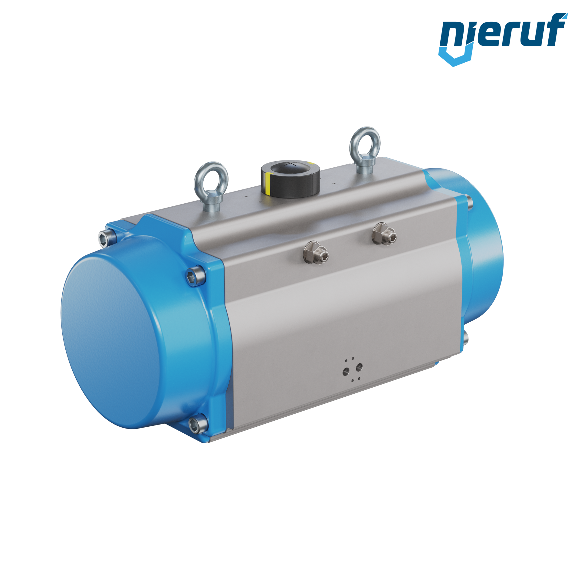 actionneur pneumatique AN02 simple effet, ouverture par ressort version haute température GS-240 90° avec 3 ressorts