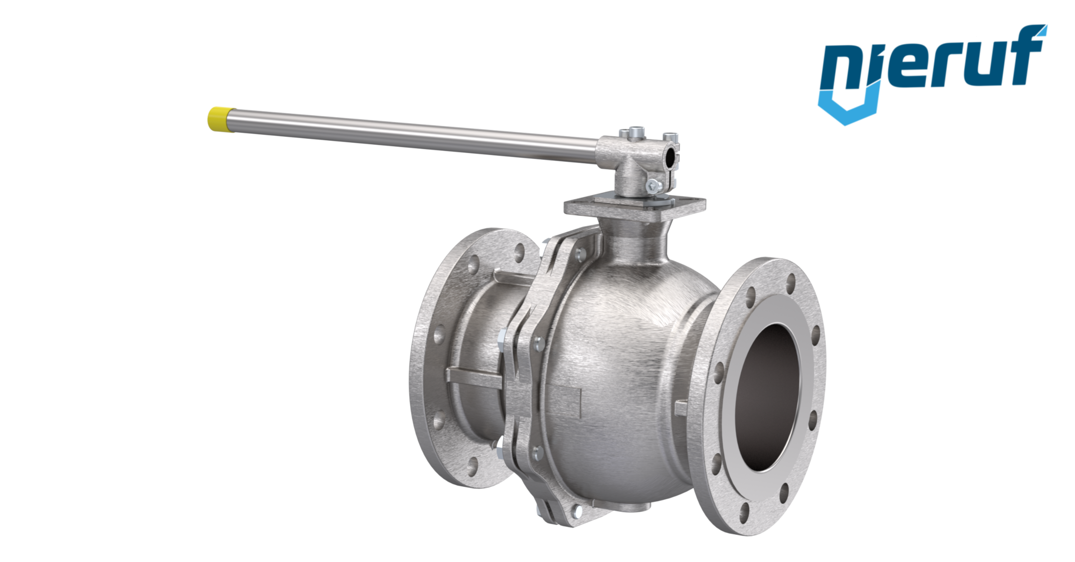 robinet à boisseau sphérique à brides pour gaz DN80 FK05 acier inoxydable 1.4408